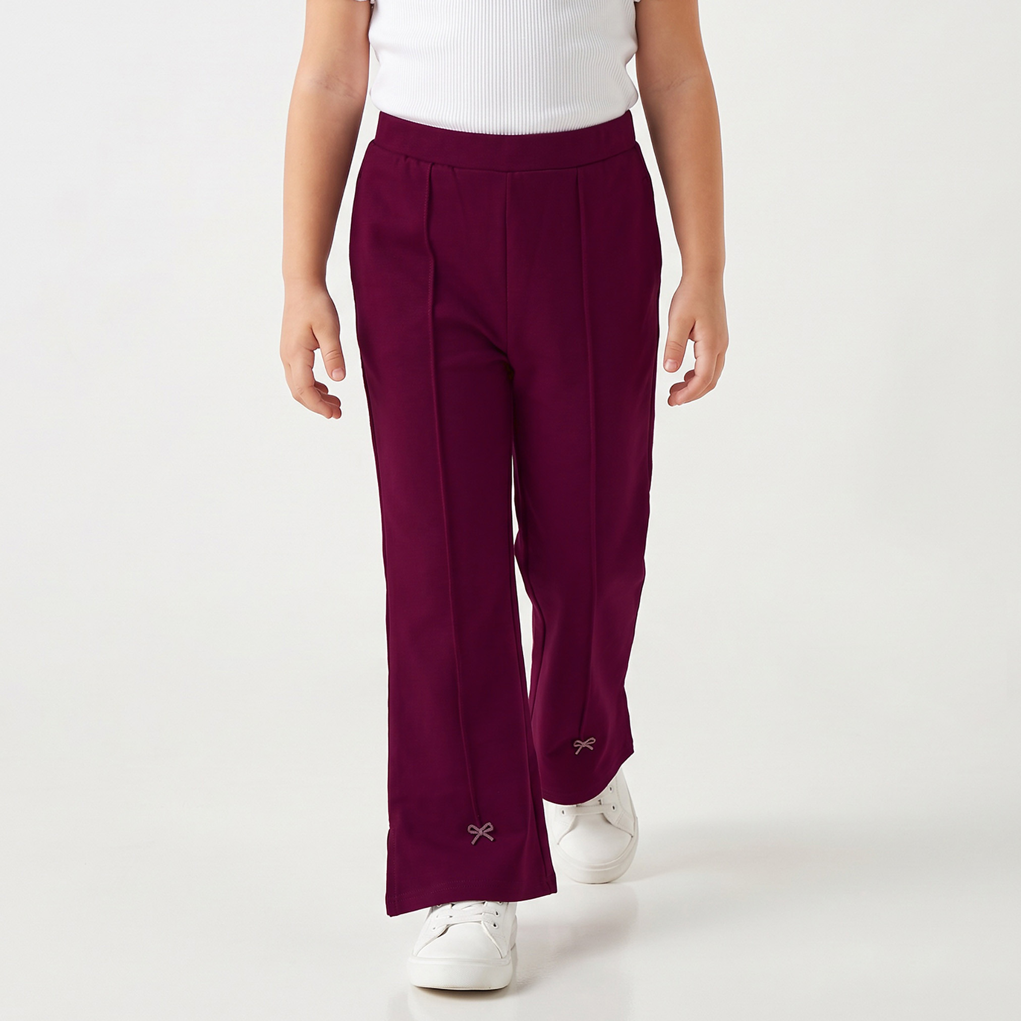 بنطلون ليقنز واسع من الأسفل من جونيورز-baby-girls-clothing-bottoms-leggings-image-1