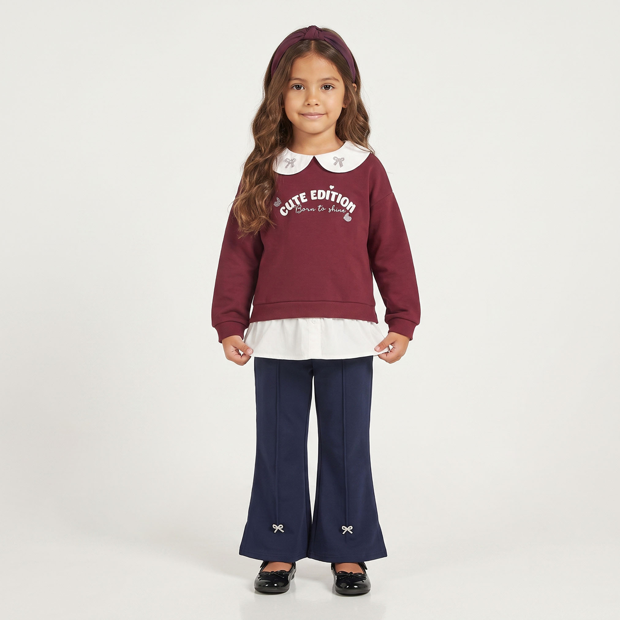 بنطلون ليقنز واسع بزينة فيونكة من جونيورز-baby-girls-clothing-bottoms-leggings-image-5