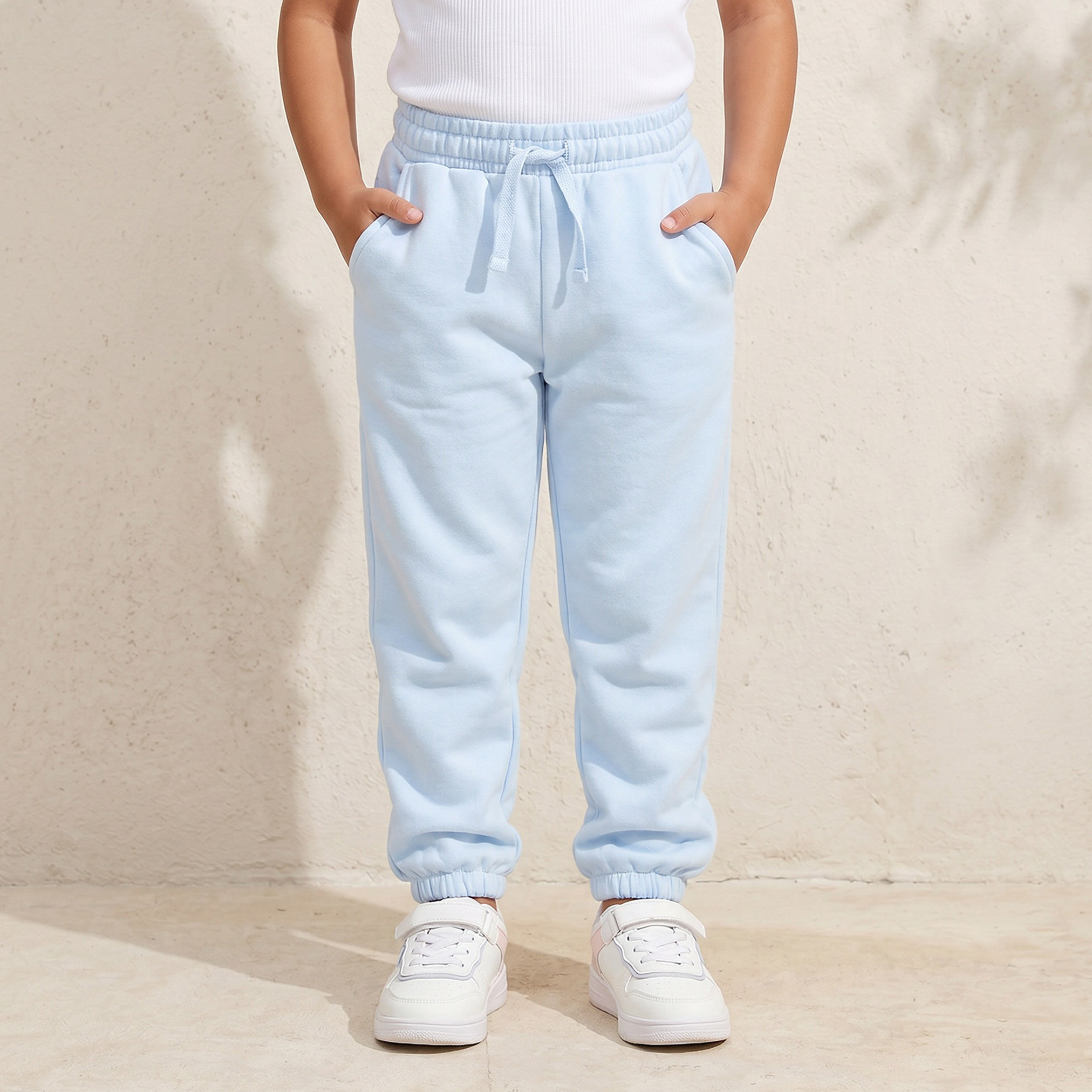 بنطلون جوجرز بخصر مطاطي وقابل للسحب مع جيوب من جونيورز-baby-girls-clothing-bottoms-joggersandtrackpants-image-1