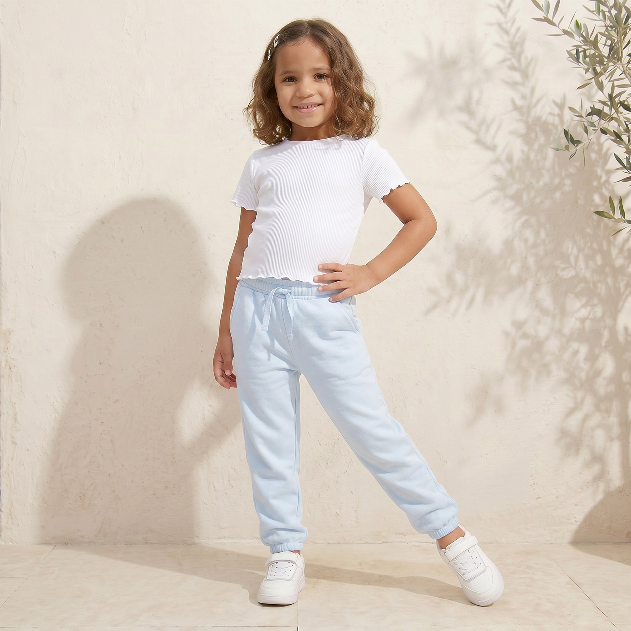 بنطلون جوجرز بخصر مطاطي وقابل للسحب مع جيوب من جونيورز-baby-girls-clothing-bottoms-joggersandtrackpants-image-2