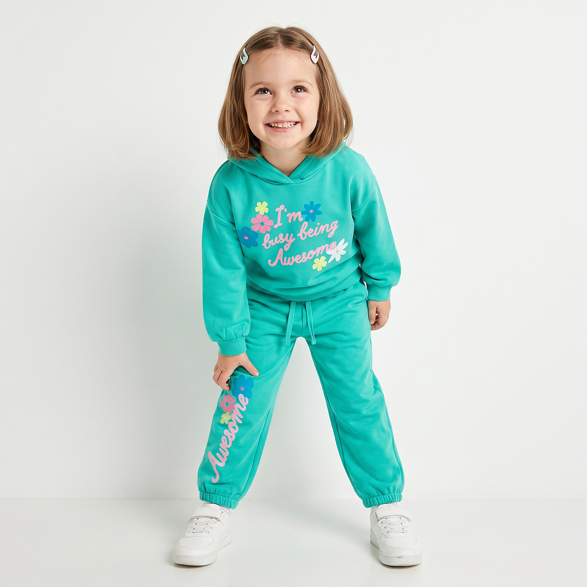 بنطلون رياضي بطبعات زهور وخصر مطاطي برباط من جونيورز-baby-girls-clothing-bottoms-joggersandtrackpants-image-2