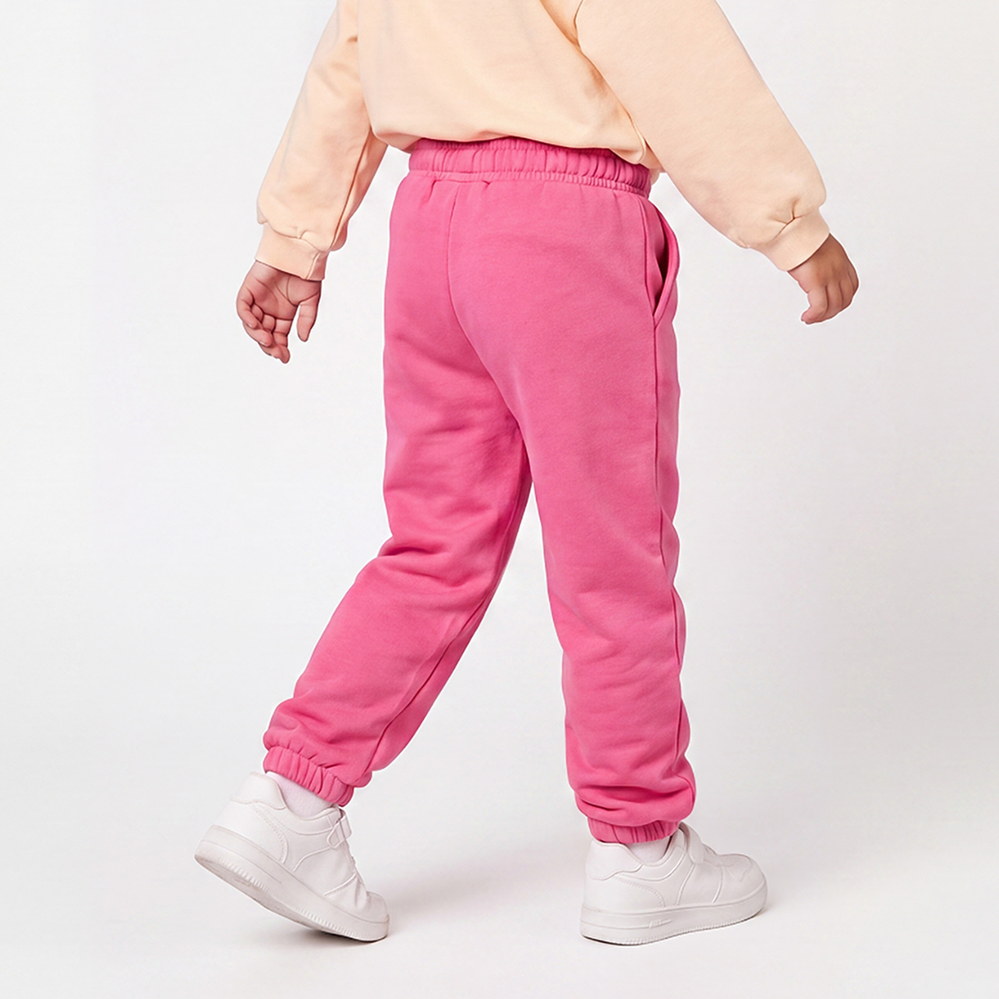 بنطلون رياضي بخصر مطاطي برباط وجيوب من جونيورز-baby-girls-clothing-bottoms-joggersandtrackpants-image-3