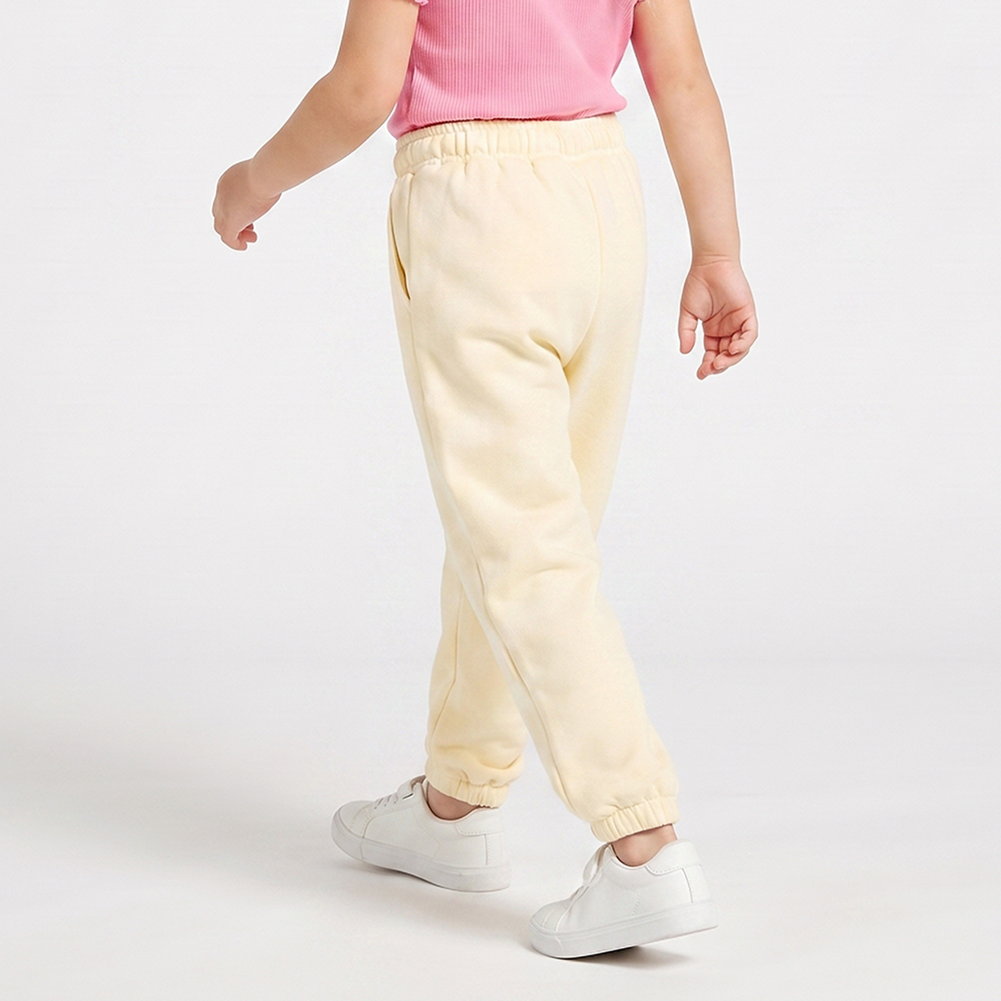 بنطلون رياضي بخصر مطاطي برباط وجيب من جونيورز-baby-girls-clothing-bottoms-joggersandtrackpants-image-3