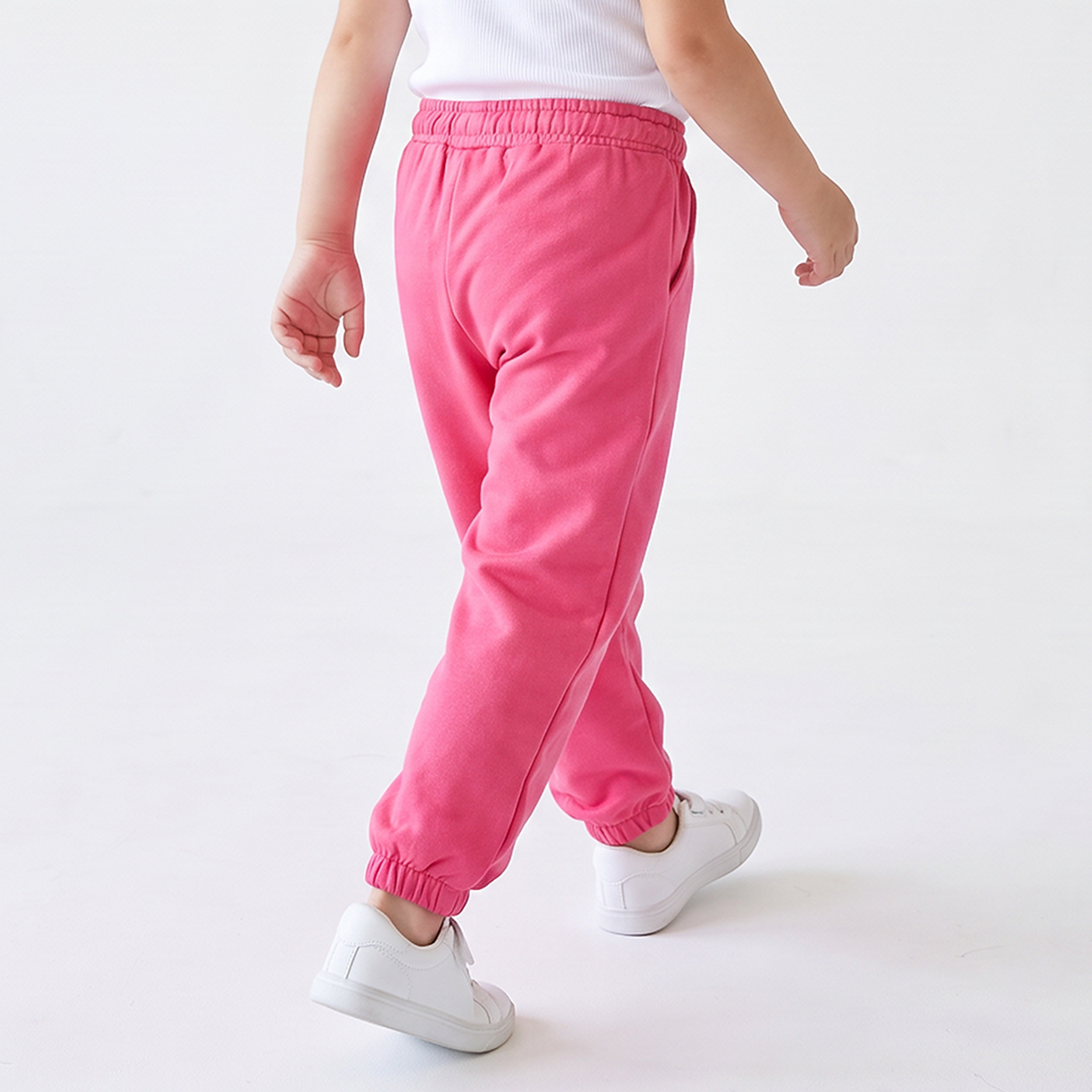 بنطلون رياضي بخصر مطاطي ورباط وجيوب من جونيورز-baby-girls-clothing-bottoms-joggersandtrackpants-image-3