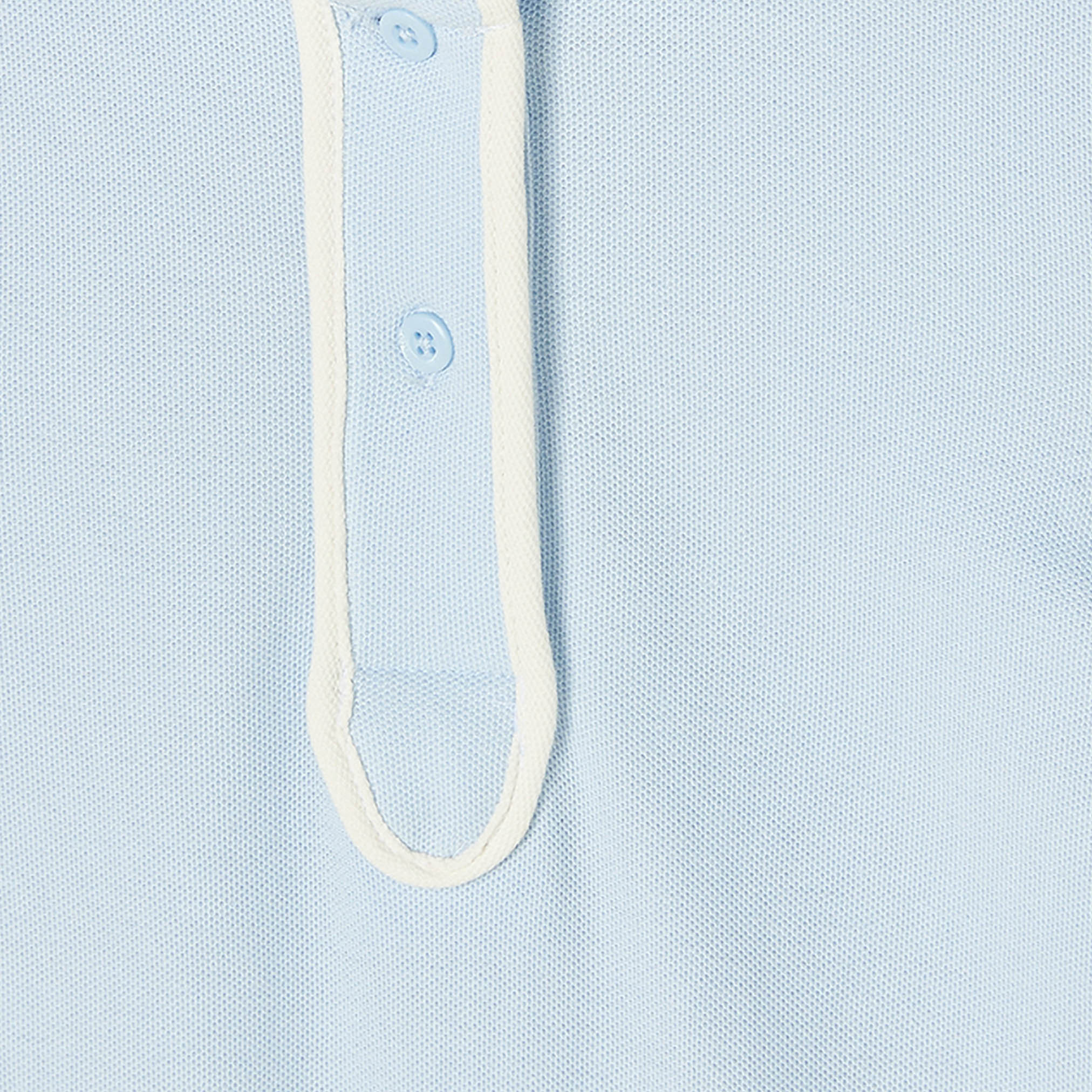 Juniors Collared Short Sleeves Knee Length Polo Dress with Contrast Trim-girls-clothing-dressesandjumpsuits-image-3