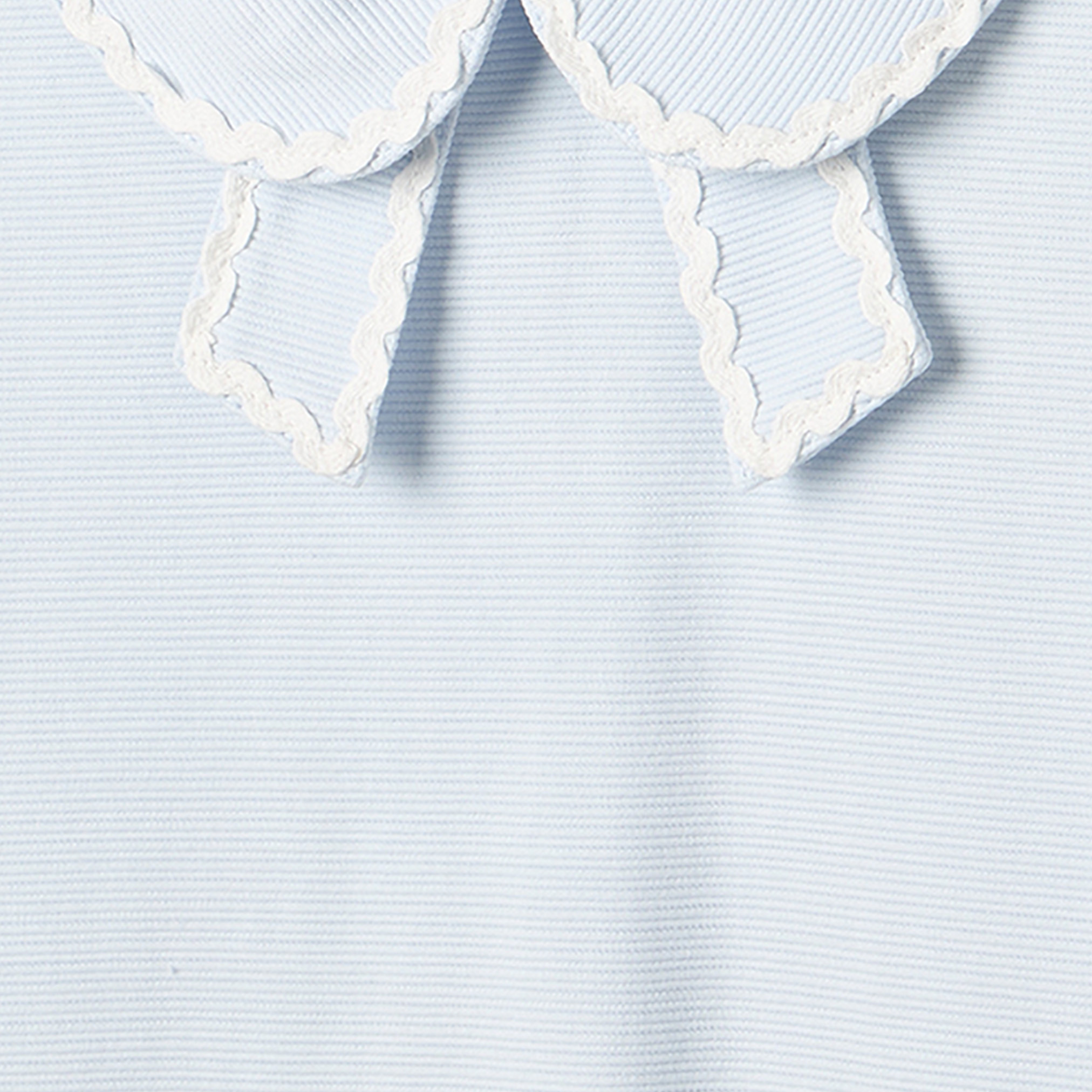 Juniors Peter Pan Collar Short Sleeves Knee Length Polo Dress with Lace Trim-girls-clothing-dressesandjumpsuits-image-3