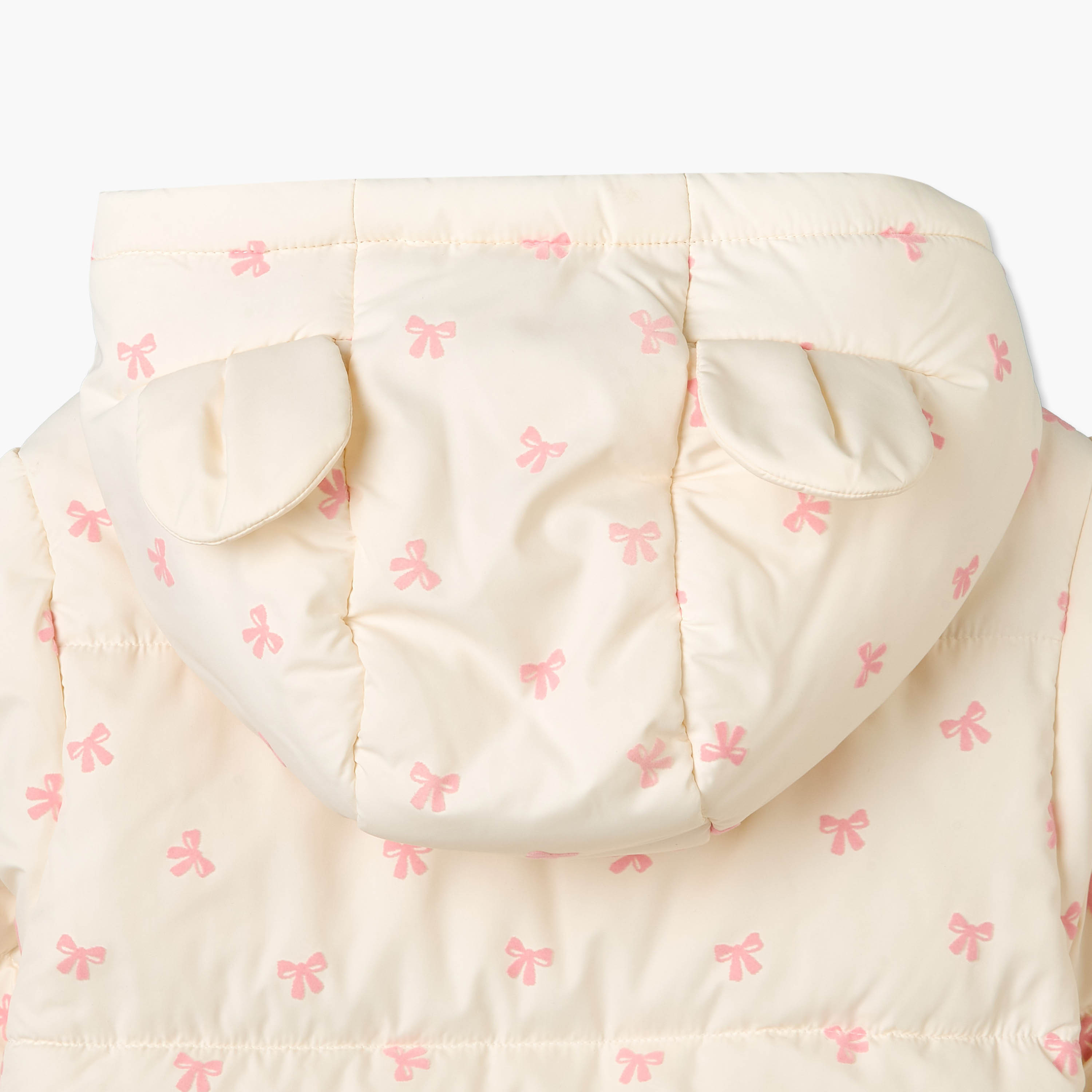 جاكيت منفوخ بطبعات فيونكة وسحاب إغلاق من جونيورز-baby-girls-clothing-winterwear-jacketsandcoats-image-5