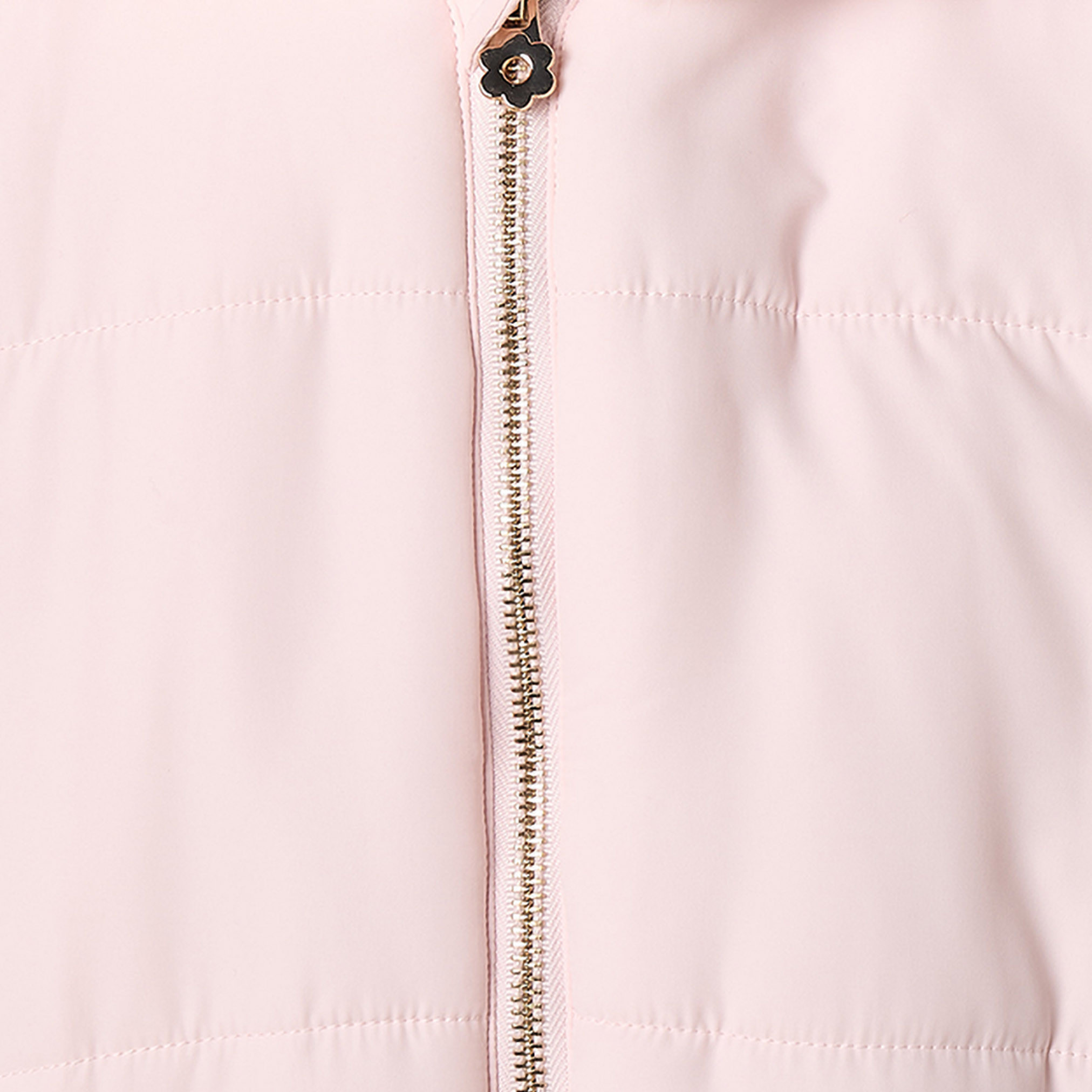 Juniors Hooded Padded Jacket with Faux Fur Trim-baby-girls-clothing-winterwear-jacketsandcoats-image-3