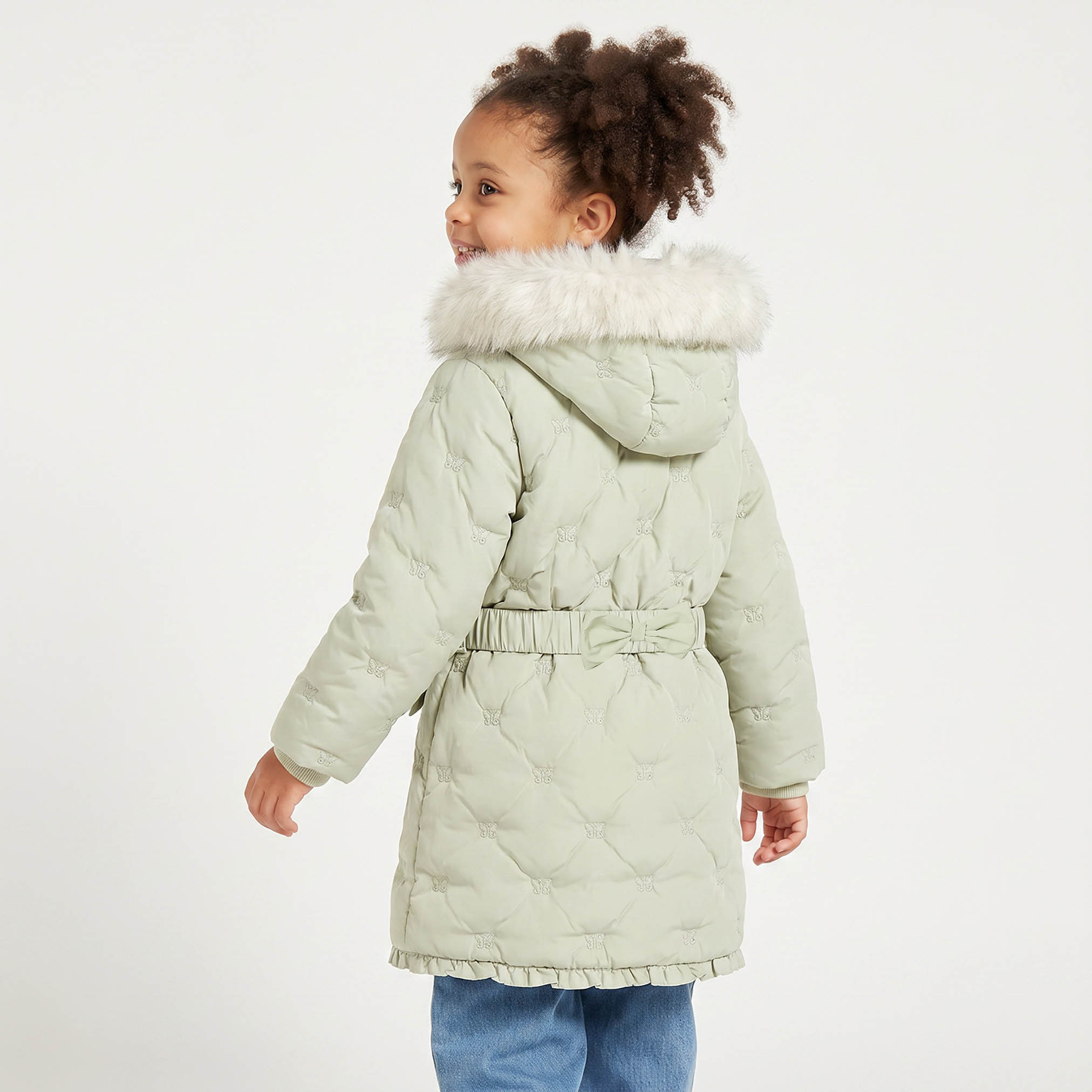 Juniors Plush Trim Jacket with Hood-baby-girls-clothing-winterwear-jacketsandcoats-image-3