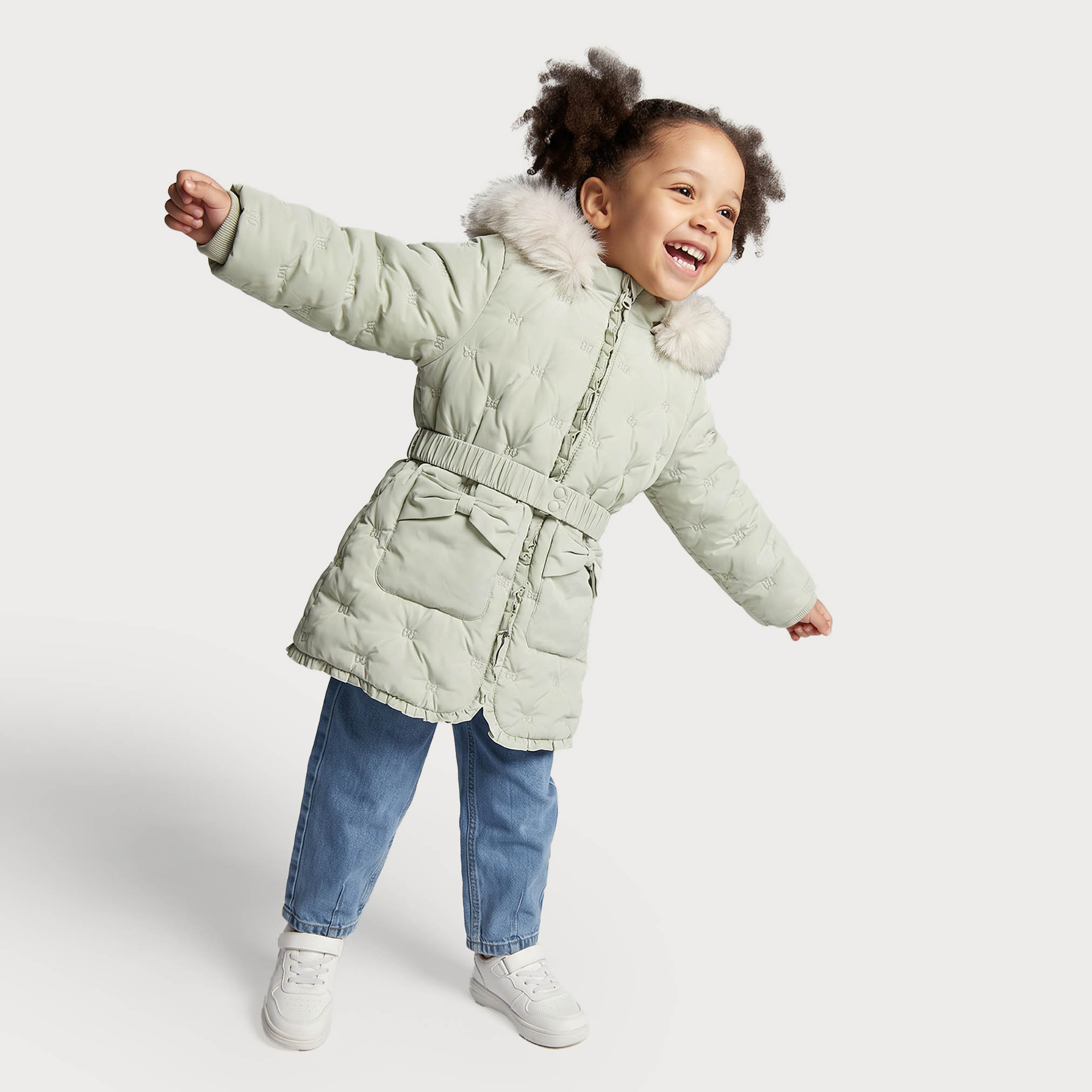 Juniors Plush Trim Jacket with Hood-baby-girls-clothing-winterwear-jacketsandcoats-image-5