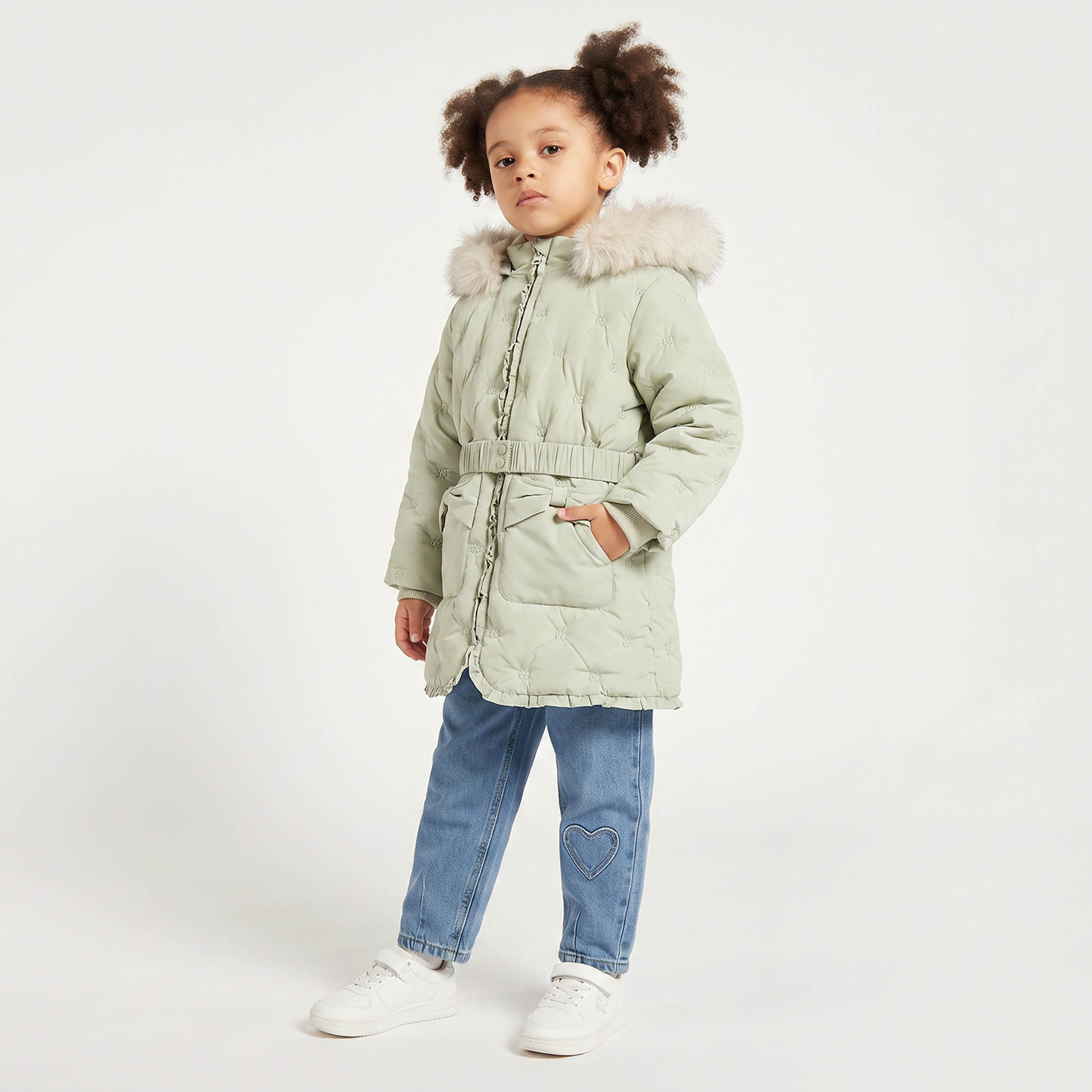 Juniors Plush Trim Jacket with Hood-baby-girls-clothing-winterwear-jacketsandcoats-image-6