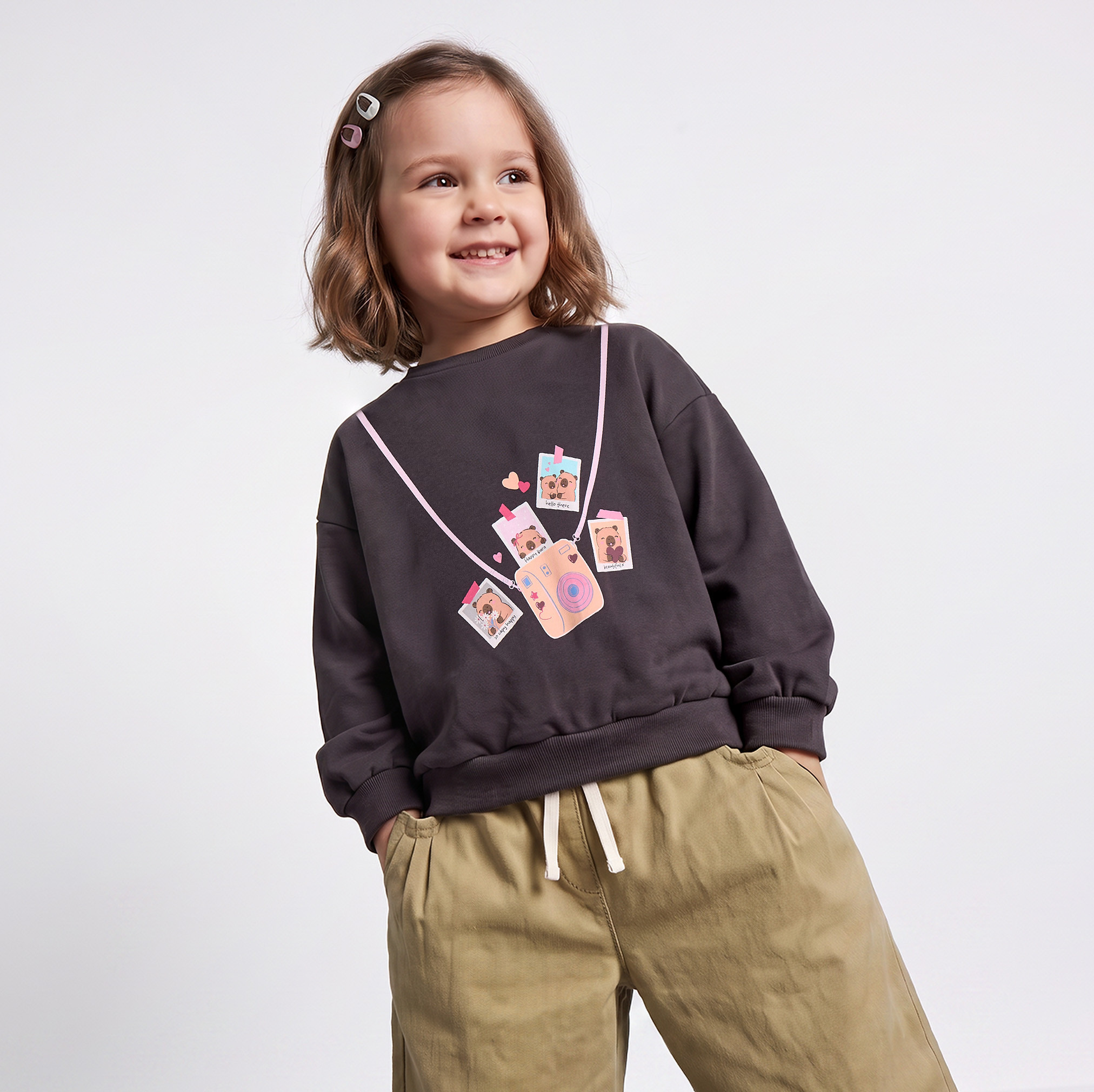 سويت شيرت بأكمام طويلة وطبعات شعار من جونيورز-girls-clothing-sweatshirts-image-5