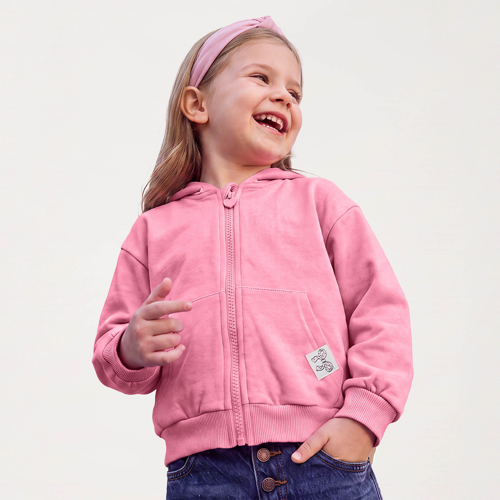 هودي بأكمام طويلة وسحاب إغلاق من جونيورز-girls-clothing-sweatshirts-image-1