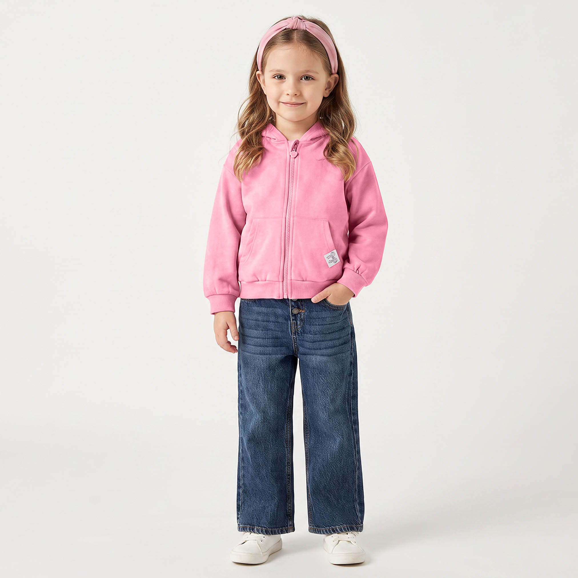 هودي بأكمام طويلة وسحاب إغلاق من جونيورز-girls-clothing-sweatshirts-image-2