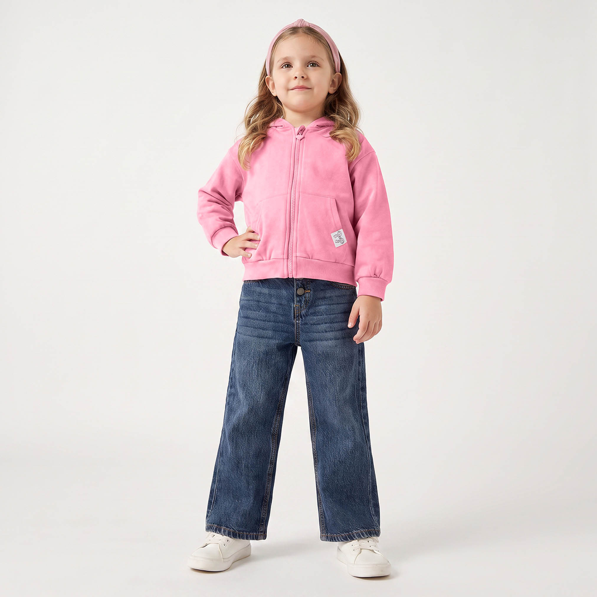 هودي بأكمام طويلة وسحاب إغلاق من جونيورز-girls-clothing-sweatshirts-image-4