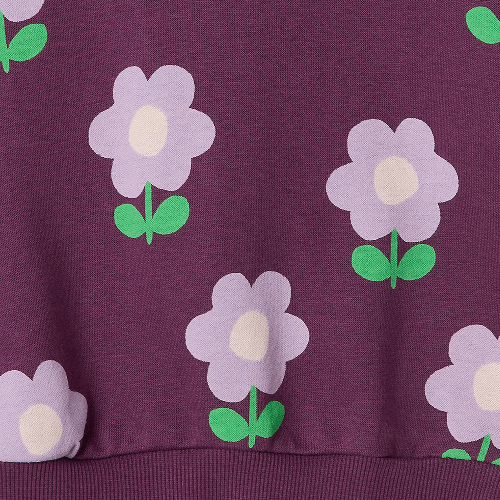 Juniors Crew Neck Cotton Sweatshirt Floral Print-girls-clothing-sweatshirts-image-6
