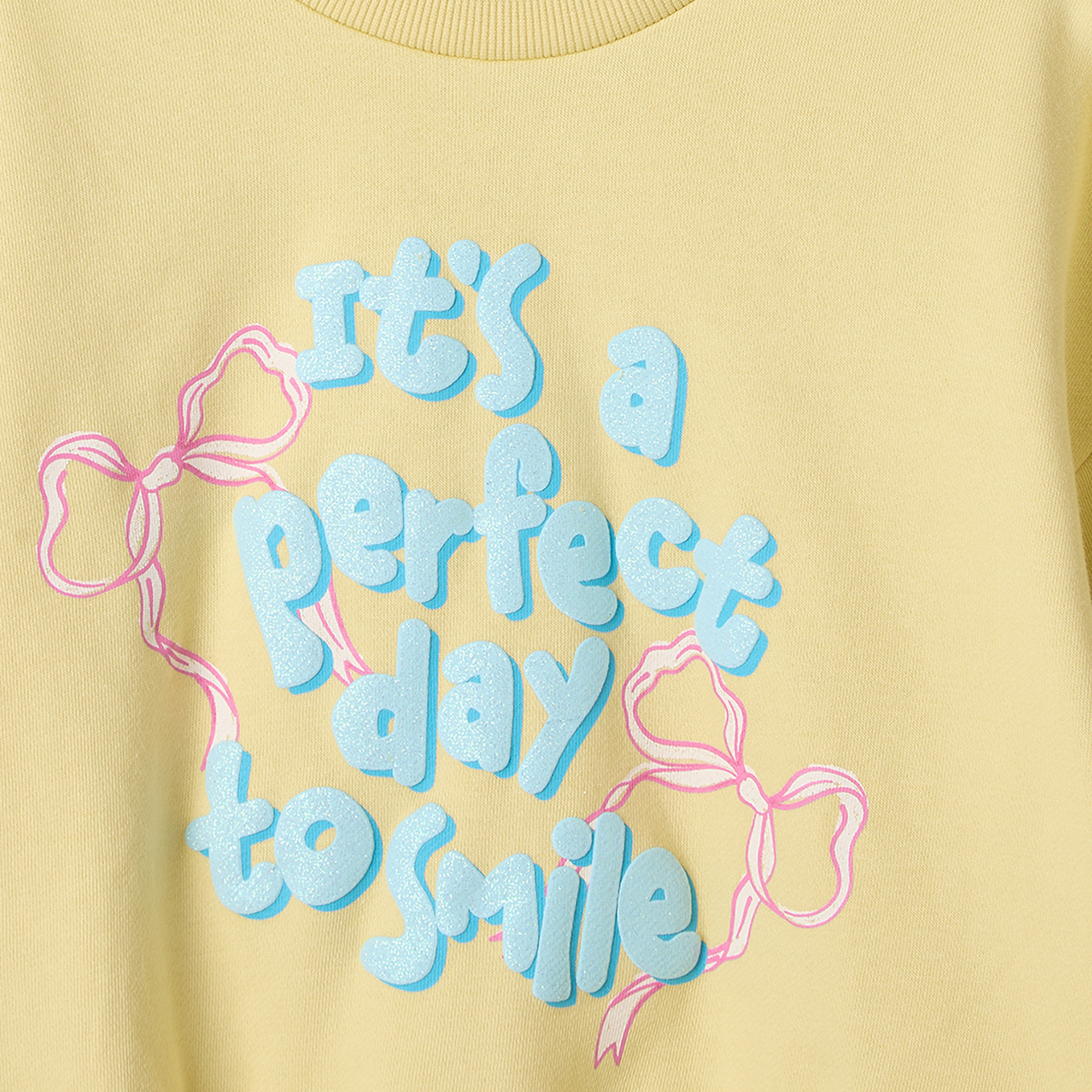 سويت شيرت بياقة ضيقة وطبعات شعار من جونيورز-girls-clothing-sweatshirts-image-5
