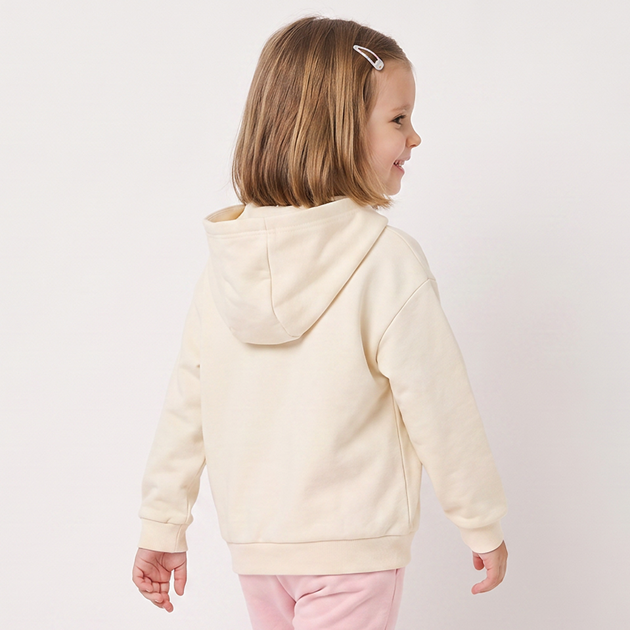 Juniors Hooded Sweatshirt with Floral Print-girls-clothing-sweatshirts-image-2