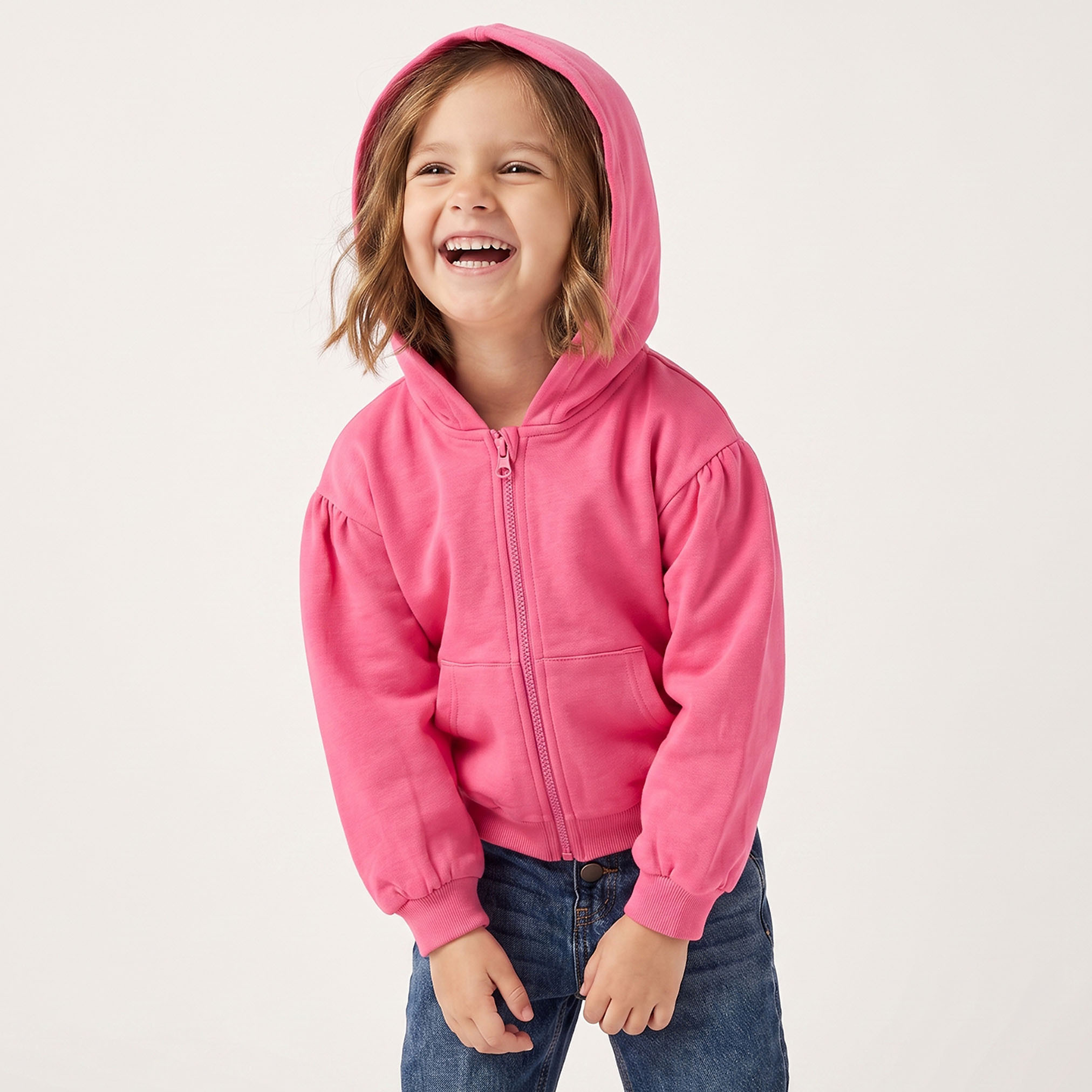 هودي بأكمام طويلة وجيوب كنغر من جونيورز-girls-clothing-sweatshirts-image-1