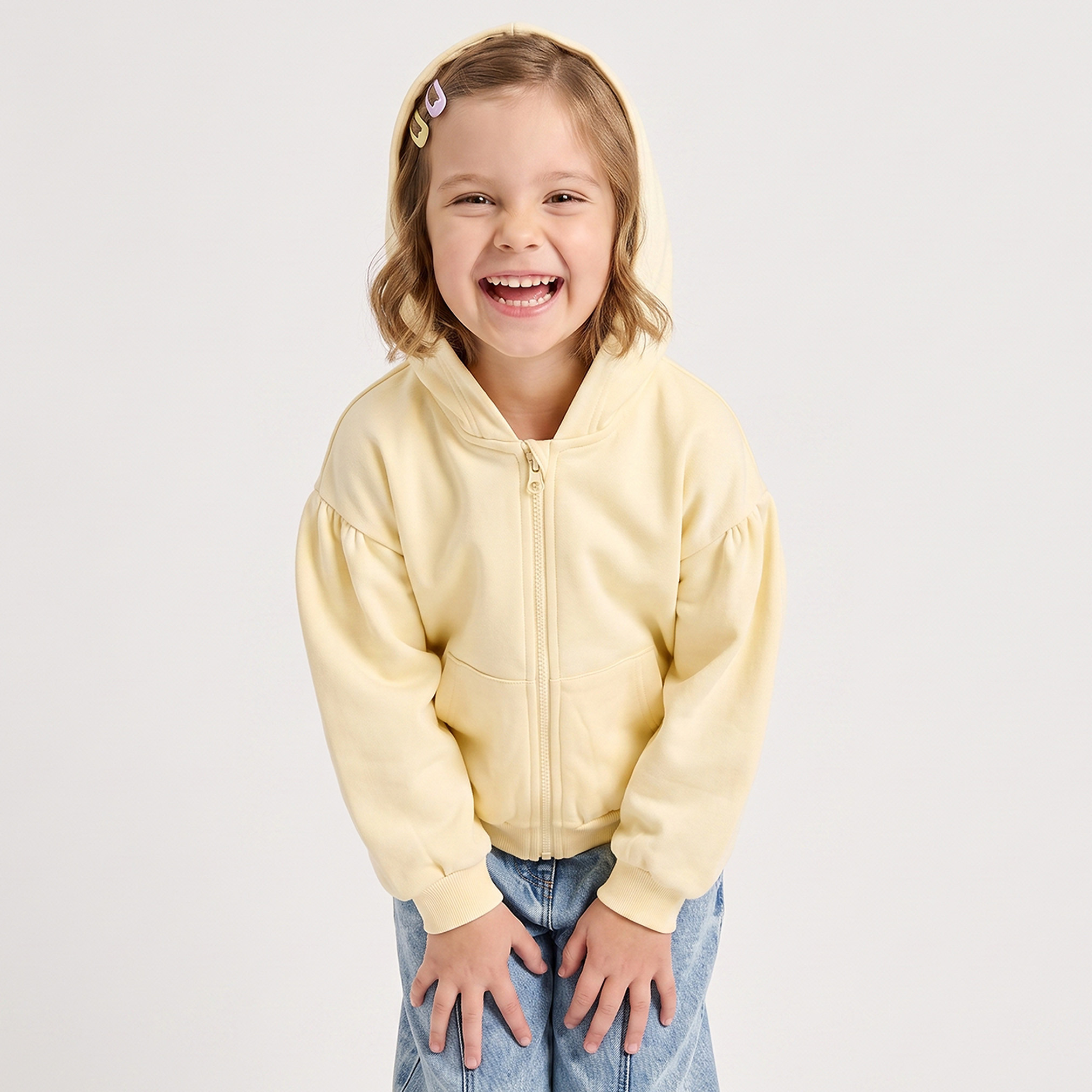 سويت شيرت بقبعة وأكمام طويلة من جونيورز-baby-girls-clothing-winterwear-jacketsandcoats-image-1