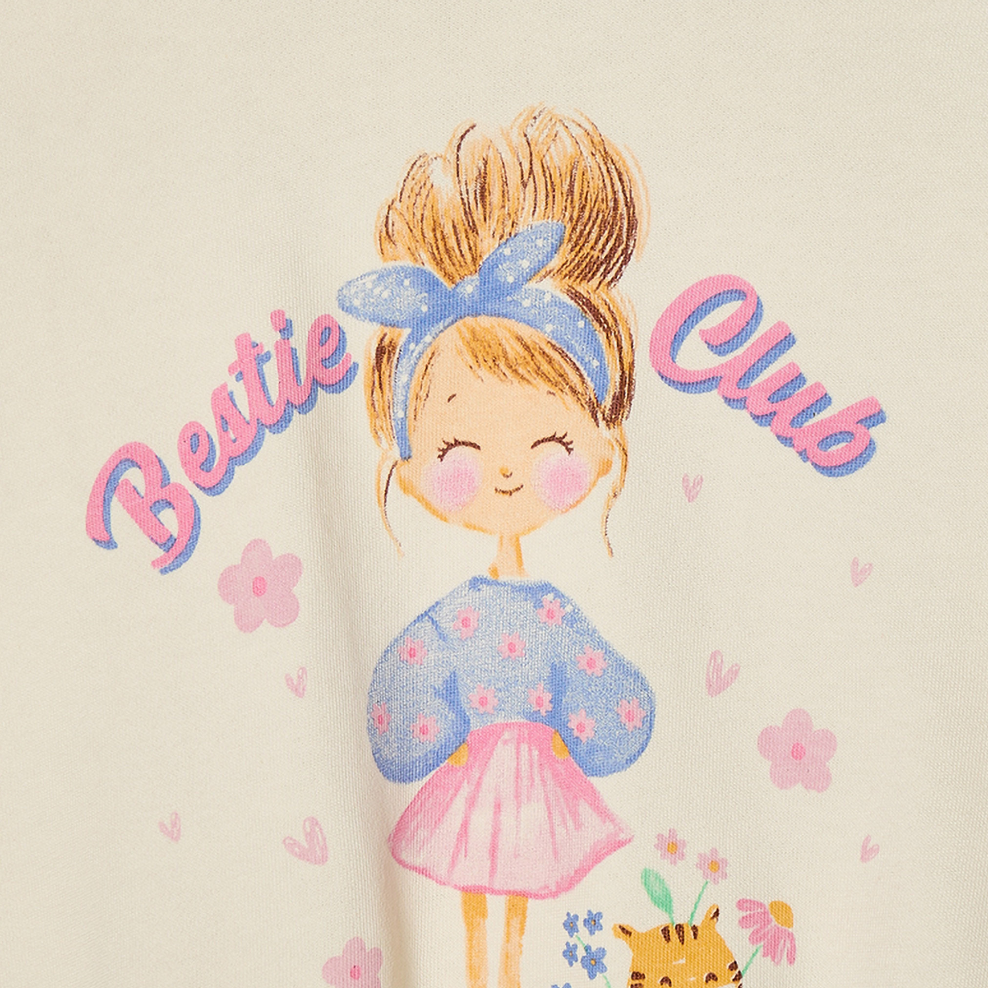 سويت شيرت قطن بأكمام طويلة وطبعات جرافيك من جونيورز-girls-clothing-sweatshirts-image-4