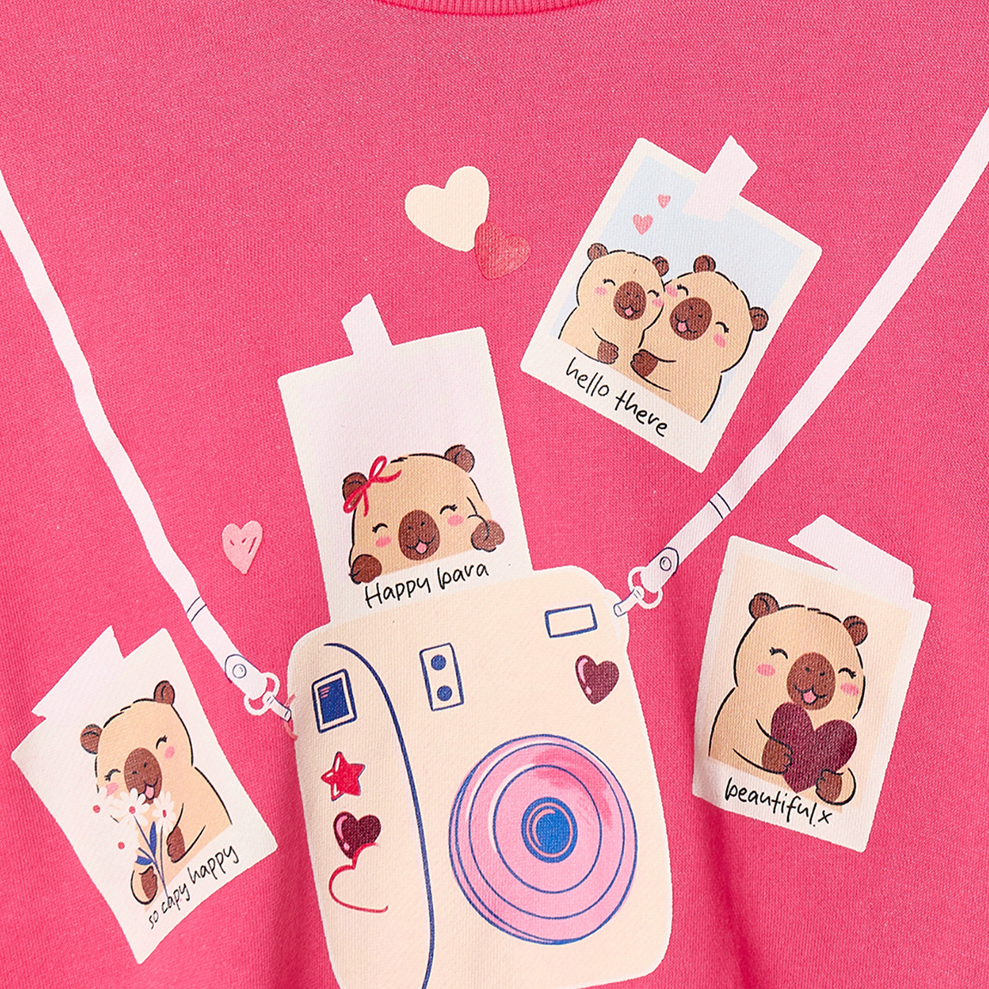 Juniors Cotton Graphic Print Sweatshirt with Long Sleeves-girls-clothing-sweatshirts-image-4