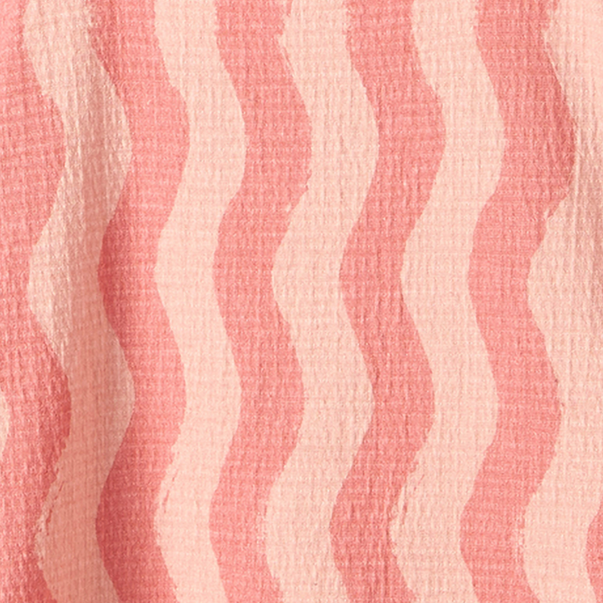 طقم بنطلون وبلوزة بيبلوم بياقة مربعة وأكمام قصيرة بأنماط مموجة من جونيورز-baby-girls-clothing-setsandcoords-image-5