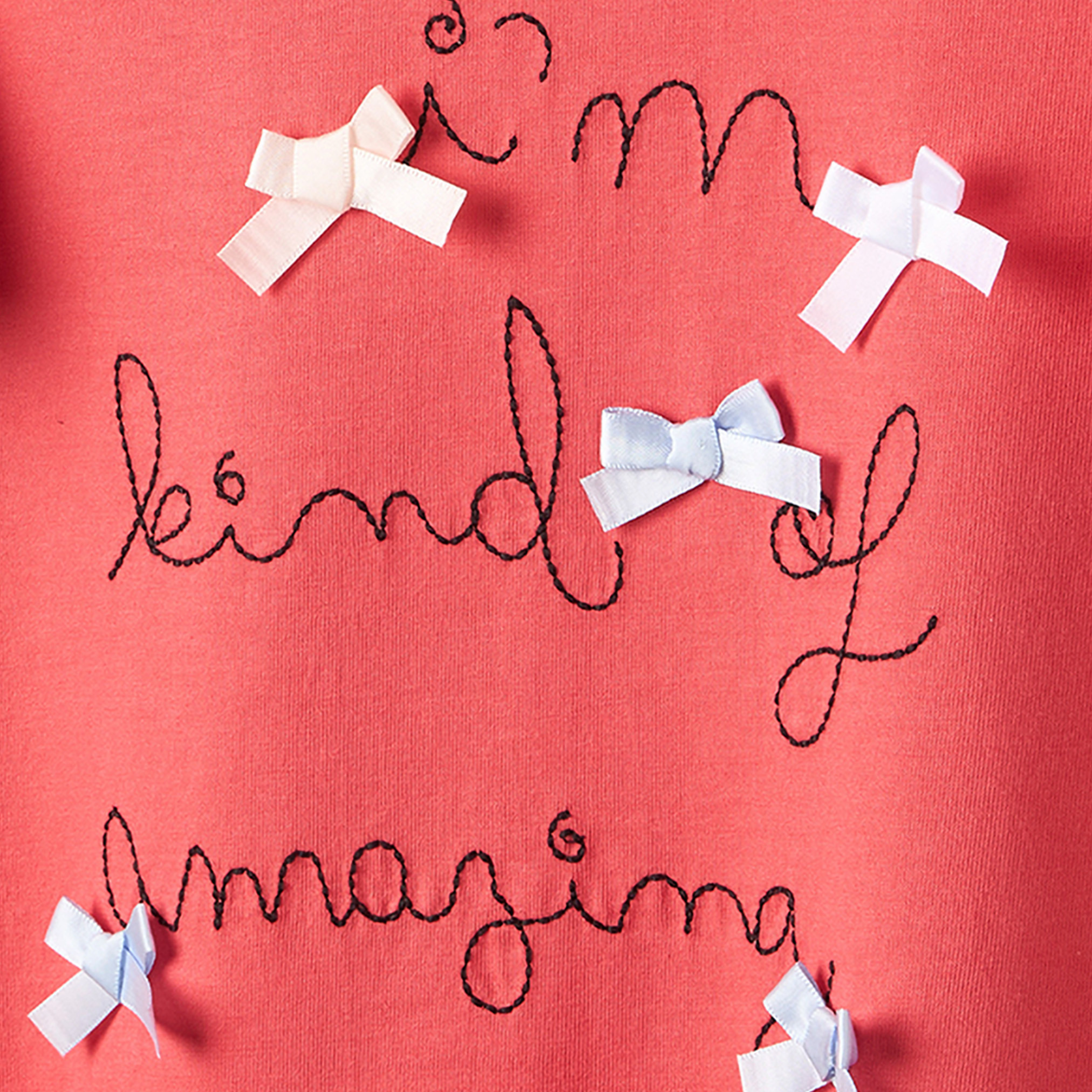 Juniors Round Neck Short Sleeves Top with Bow Accents-girls-clothing-tops-tshirtsandtops-image-4