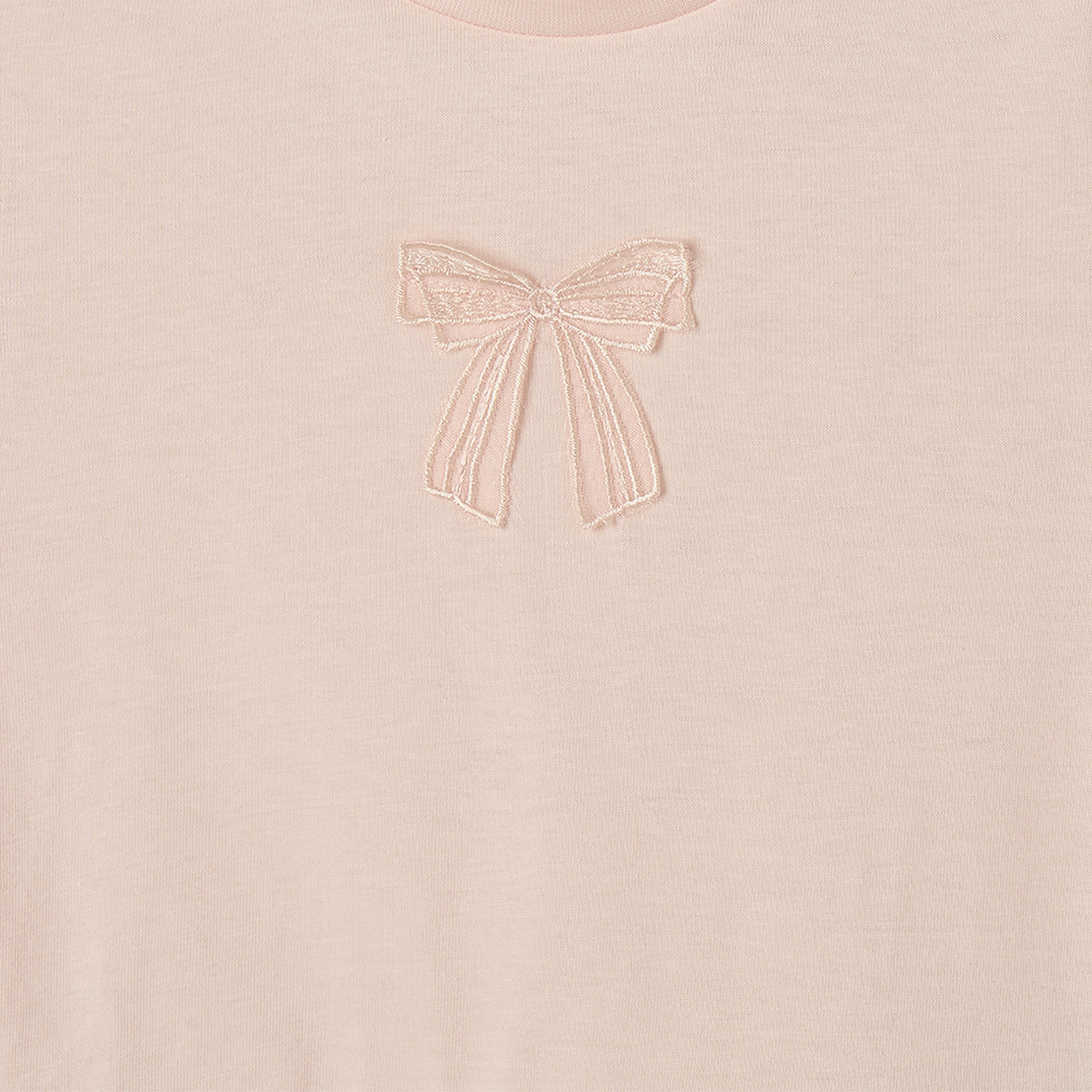 بلوزة بيبلوم بفيونكة وياقة ضيقة وأكمام قصيرة من جونيورز-girls-clothing-blousesandshirts-image-4