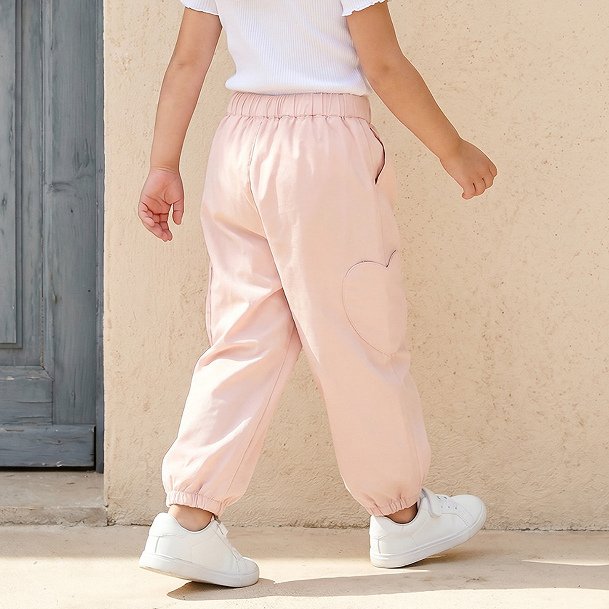 بنطلون رياضي بخصر مطاطي وجيوب من جونيورز-baby-girls-clothing-bottoms-joggersandtrackpants-image-3
