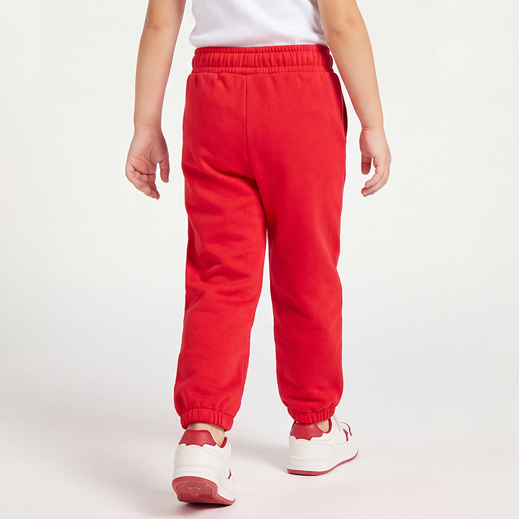 Juniors Elasticated Drawstring Waist Joggers with UAE National Day Print-baby-girls-clothing-bottoms-joggersandtrackpants-image-3
