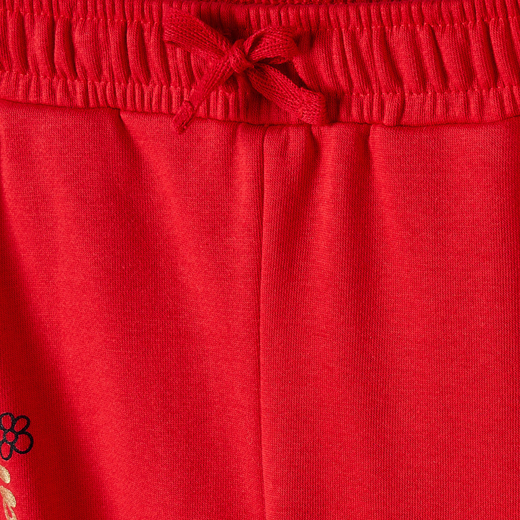 Juniors Elasticated Drawstring Waist Joggers with UAE National Day Print-baby-girls-clothing-bottoms-joggersandtrackpants-image-4