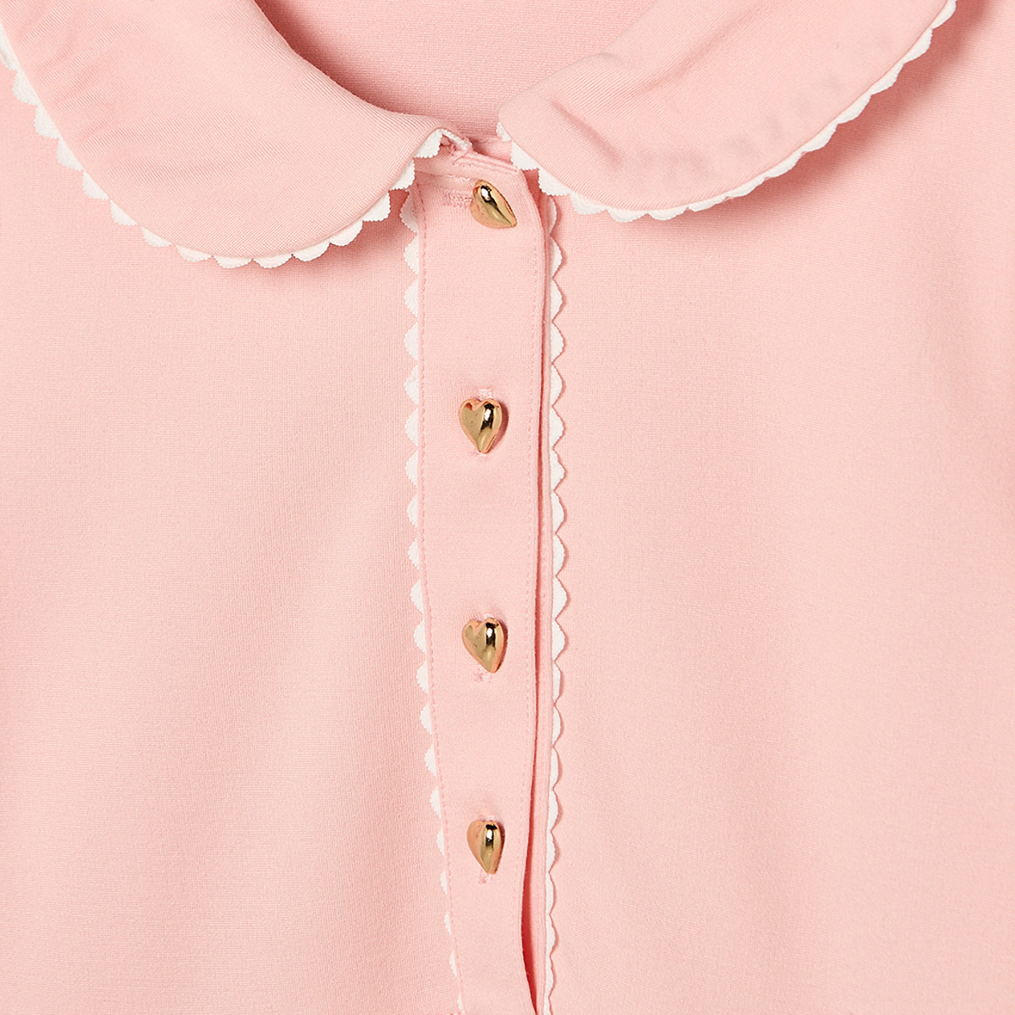فستان طول الركبة بياقة بيتر بان وأكمام طويلة وثنايا من جونيورز-girls-clothing-dressesandjumpsuits-image-3