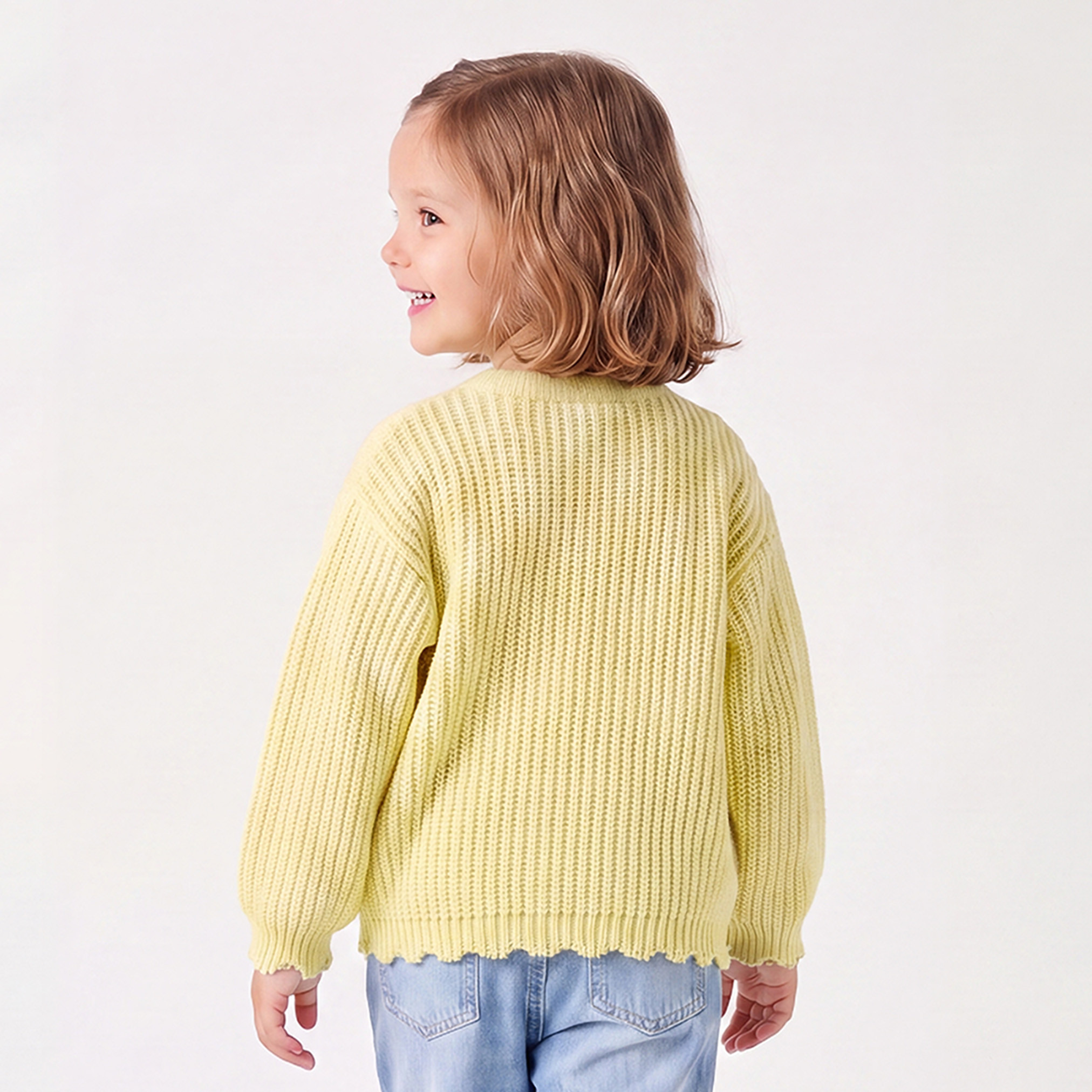 Juniors Floral Applique Sweater with Long Sleeves-girls-clothing-jumpersandcardigans-image-3
