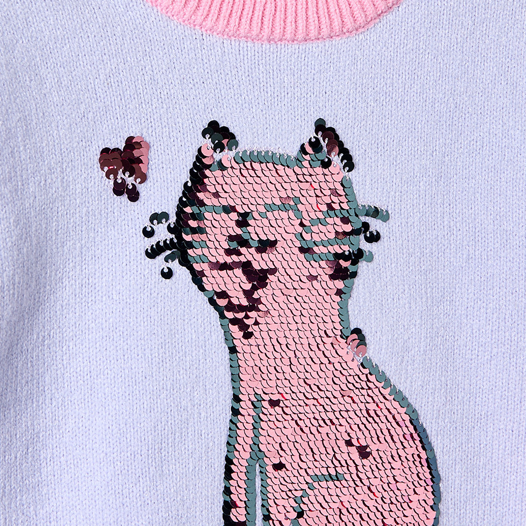 Juniors Sequin Cat Sweater with Long Sleeves-girls-clothing-jumpersandcardigans-image-4