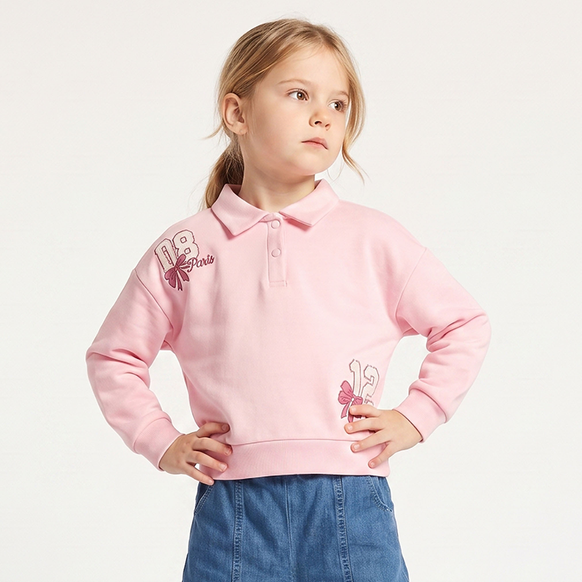سويت شيرت بطبعات باريس وأكمام طويلة من جونيورز-girls-clothing-sweatshirts-image-1