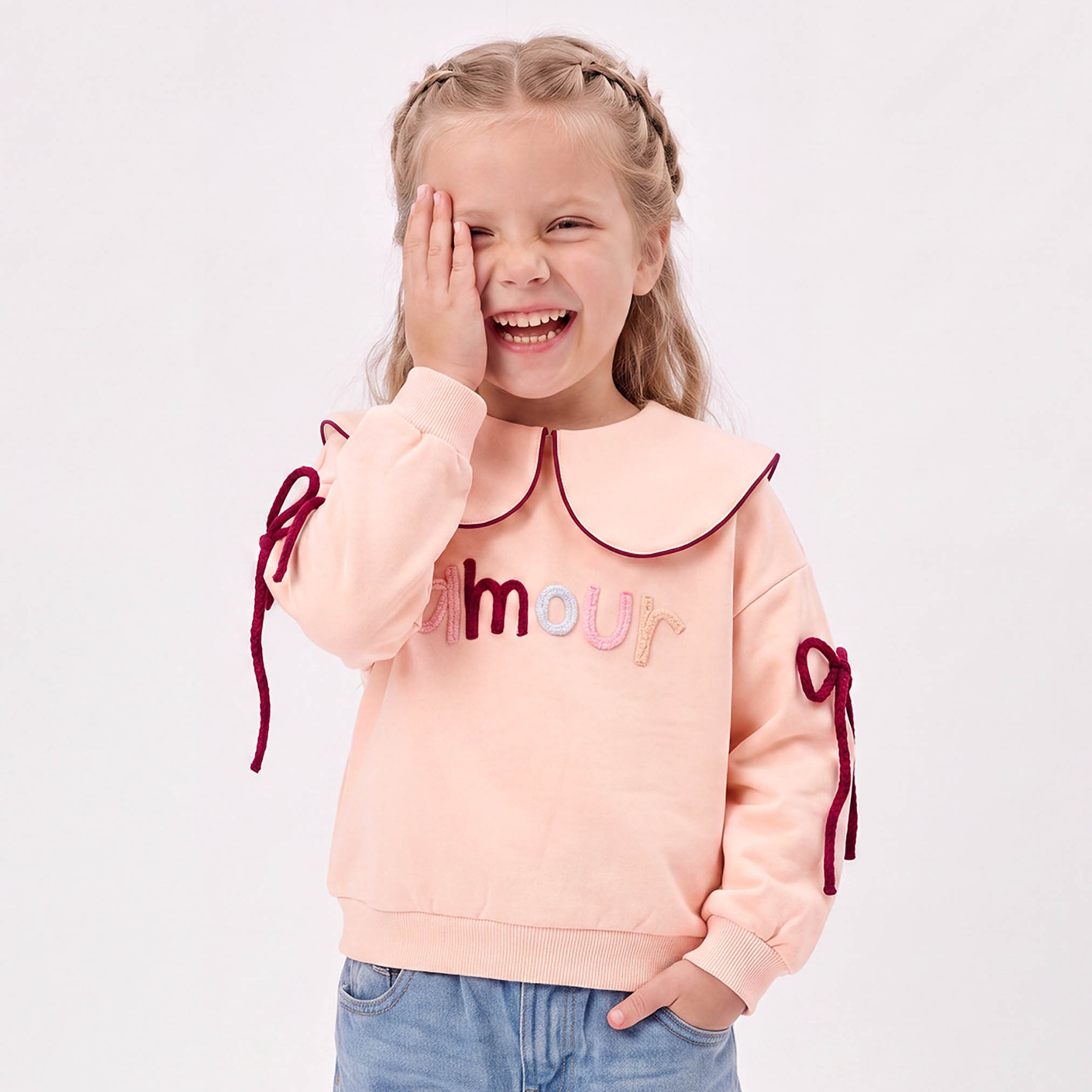 سويت شيرت بأكمام طويلة وفيونكة من جونيورز-girls-clothing-sweatshirts-image-4