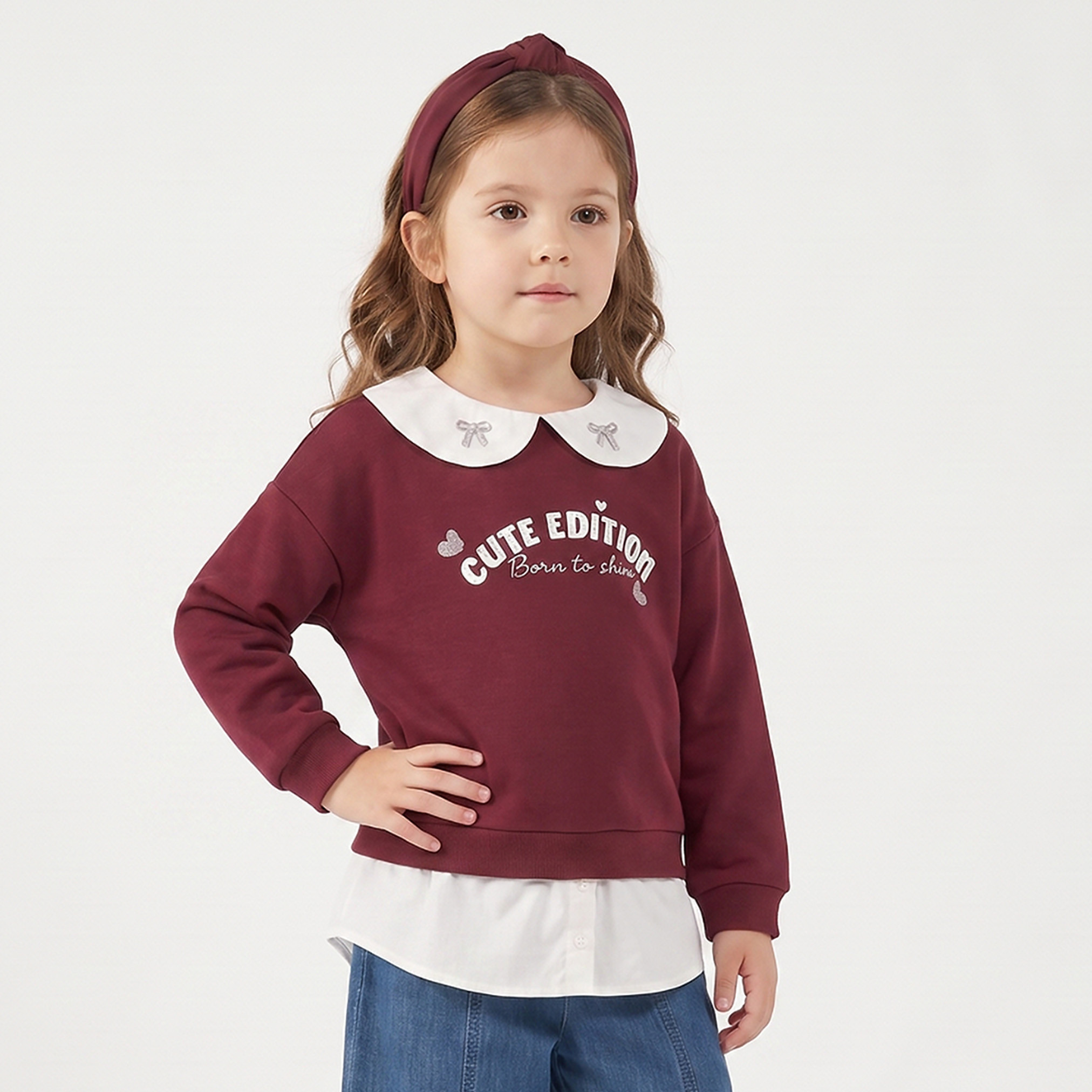 سويت شيرت توفر بأكمام طويلة وطبعات من جونيورز-girls-clothing-sweatshirts-image-1