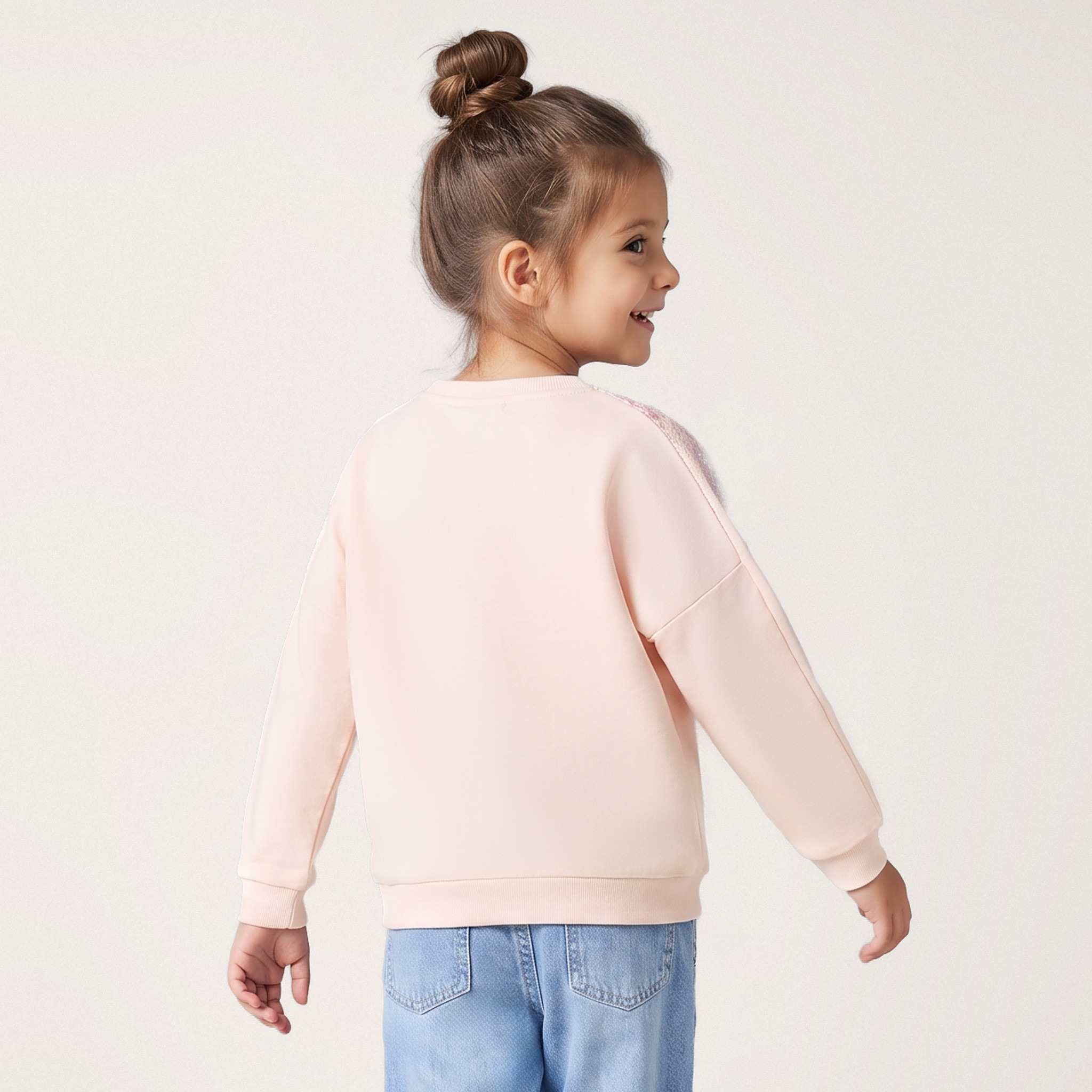 سويت شيرت مزين بأكمام طويلة من جونيورز-girls-clothing-sweatshirts-image-3
