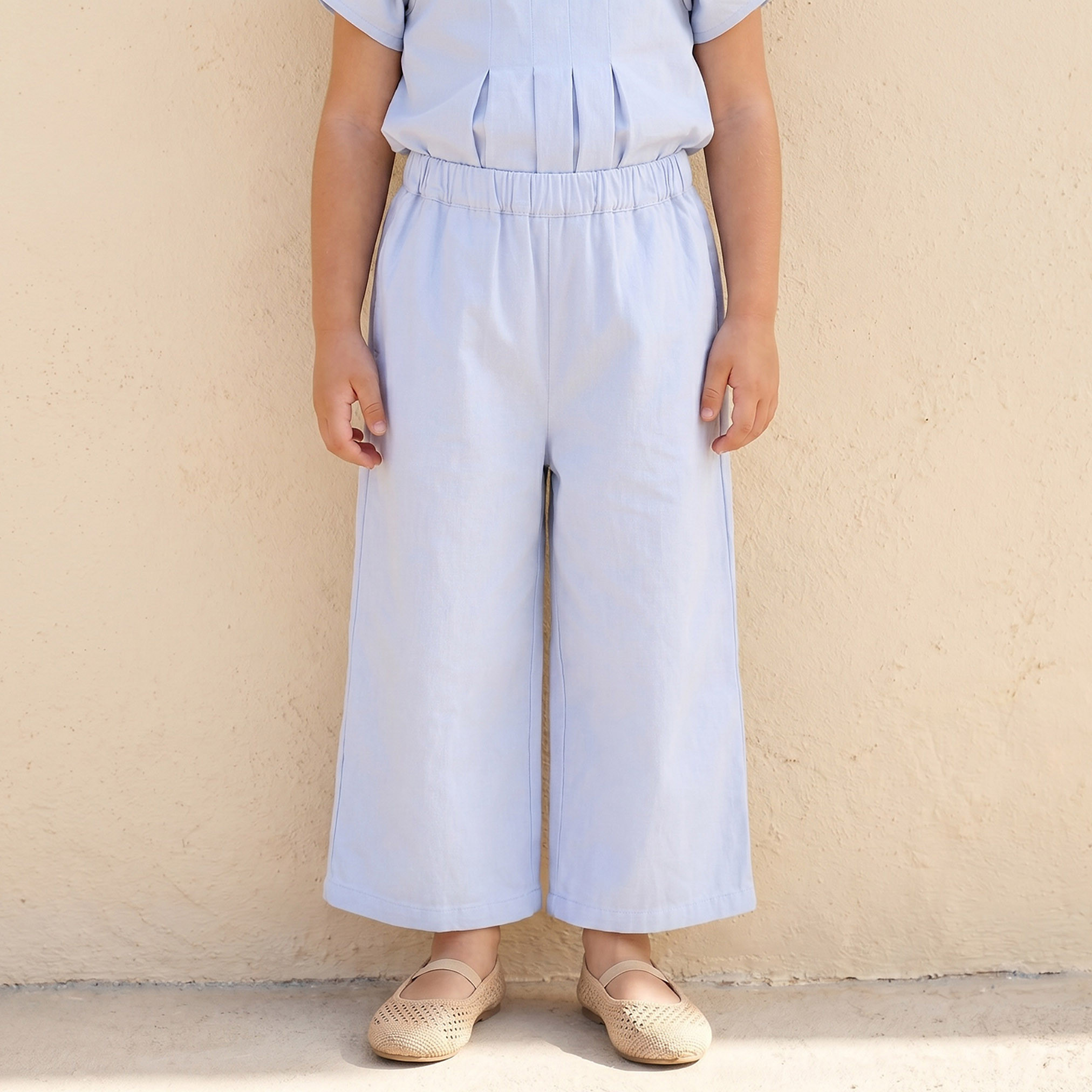 Juniors Square Neck Short Sleeves Top and Pants Set with Bow Accent-baby-girls-clothing-setsandcoords-image-3