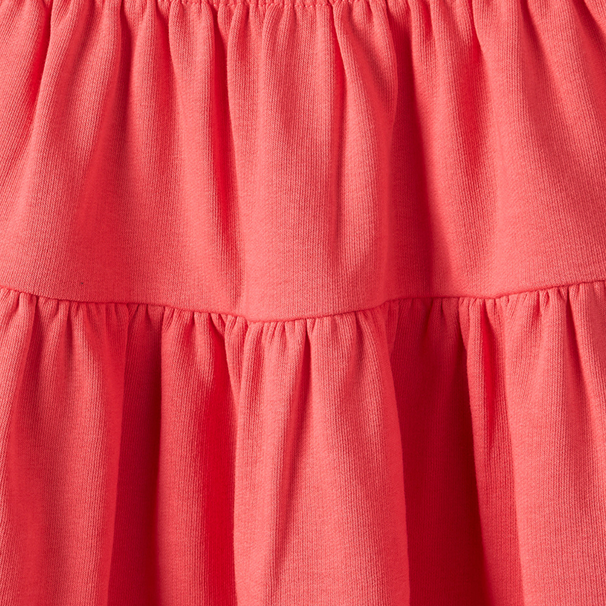 طقم تيشيرت بياقة ضيقة وأكمام قصيرة وتنورة بطبعات شعار من جونيورز-baby-girls-clothing-setsandcoords-image-6