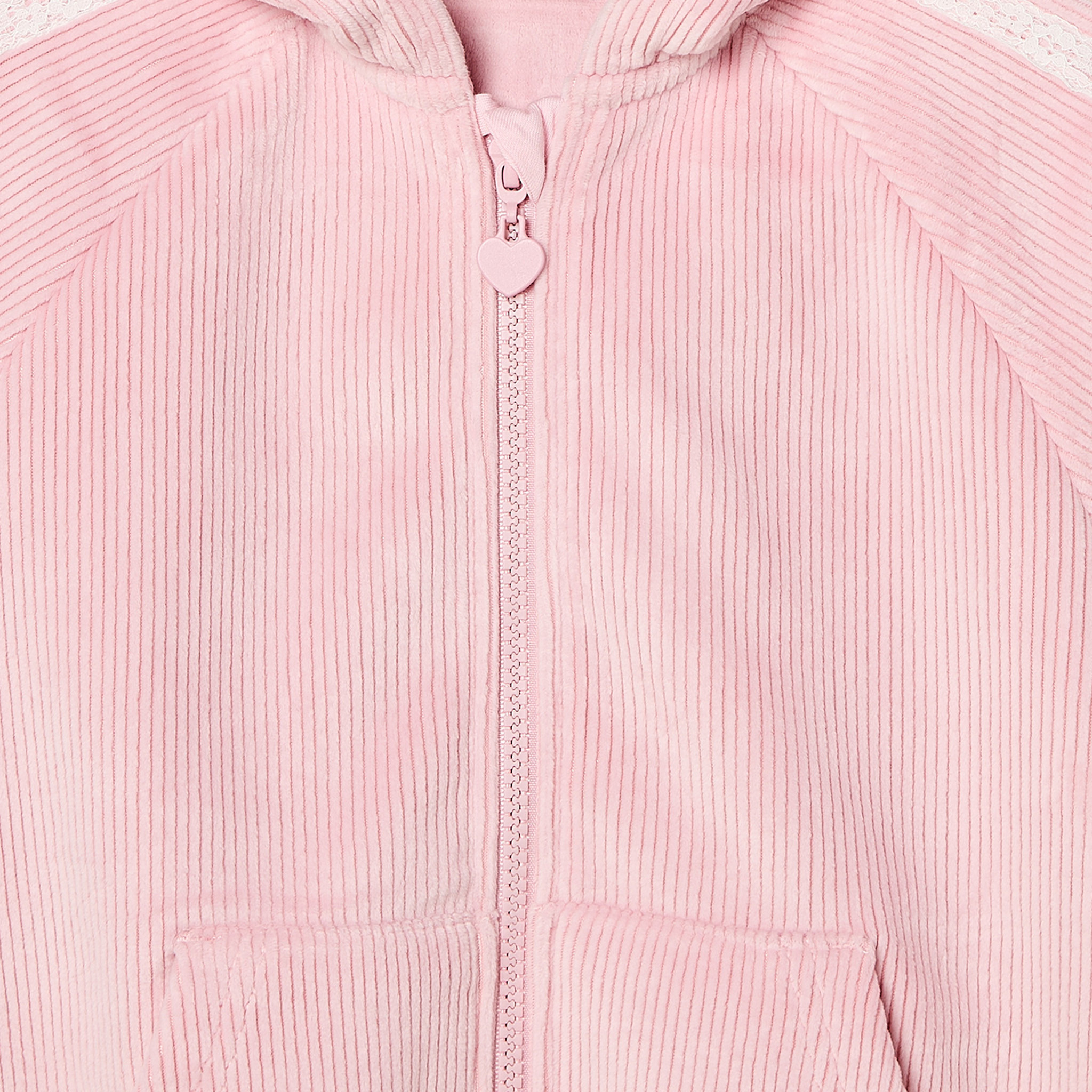 Juniors Hooded Long Sleeves Sweatshirt and Pants Set with Bow Accent-girls-clothing-setsandcoords-image-5