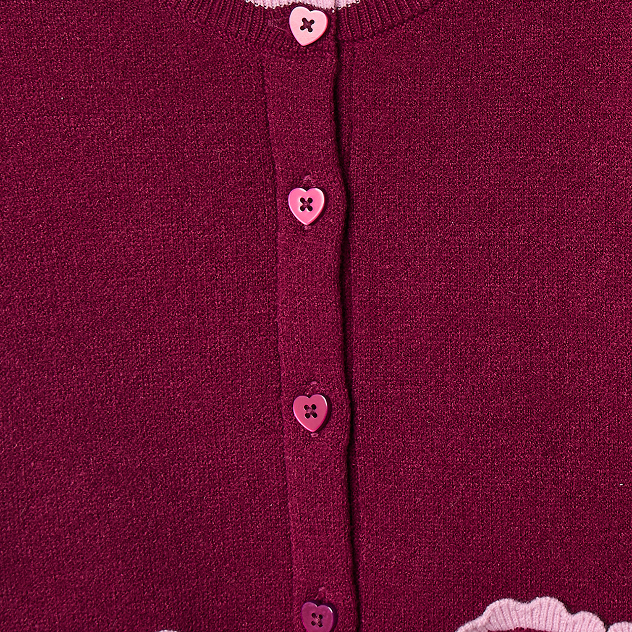 طقم كارديجان وتنورة بياقة مستديرة وأكمام طويلة مع جوارب طويلة من جونيورز-baby-girls-clothing-setsandcoords-image-5