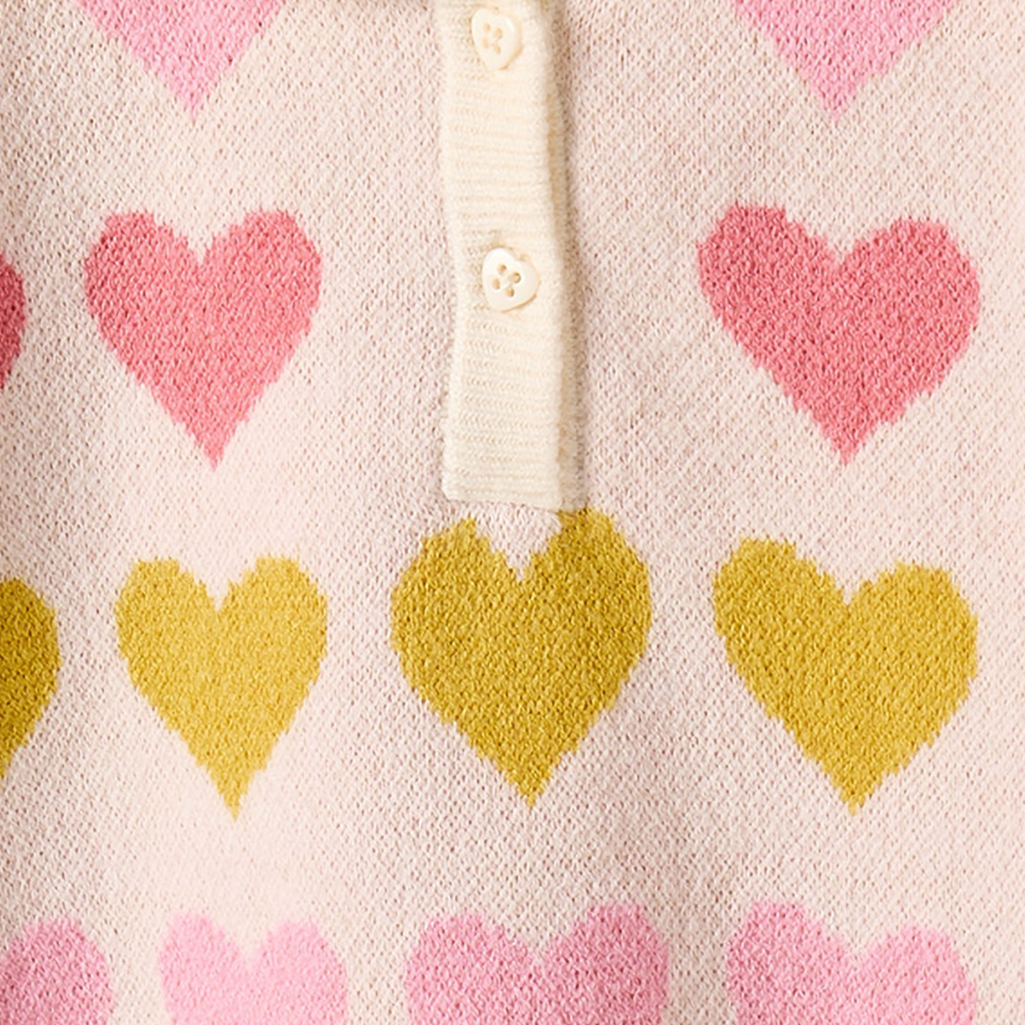 Juniors Collared Long Sleeves Sweater and Pants Set with Heart Print-baby-girls-clothing-setsandcoords-image-6