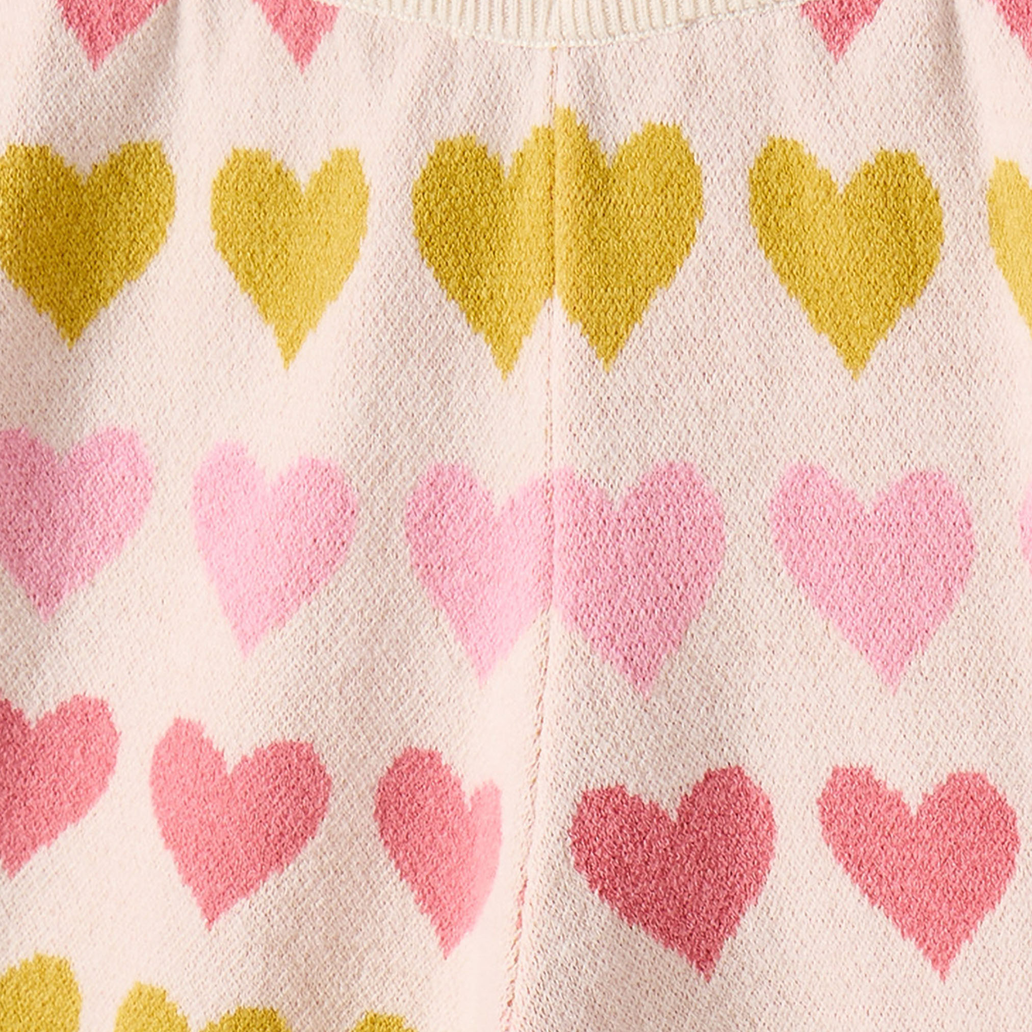 Juniors Collared Long Sleeves Sweater and Pants Set with Heart Print-baby-girls-clothing-setsandcoords-image-7