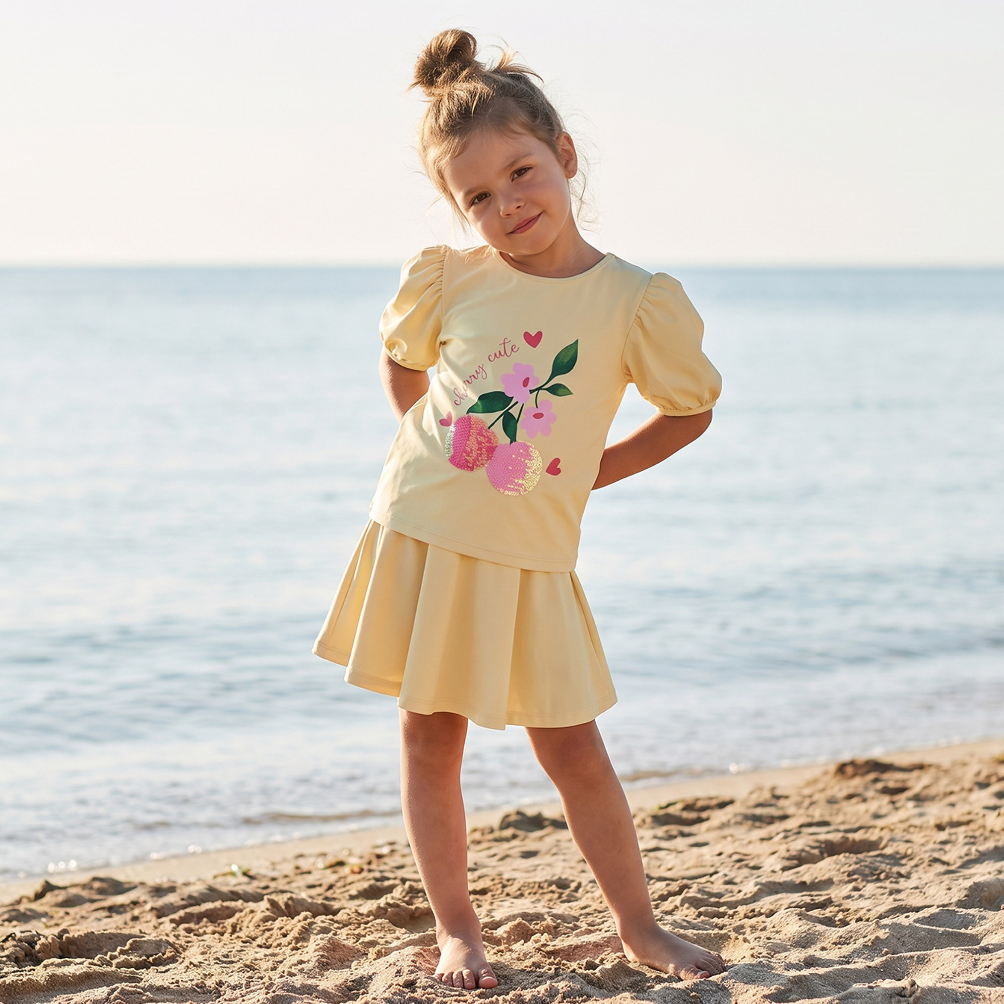 Juniors Girls Floral Print Swimwear Set-baby-girls-clothing-swimwear-image-1