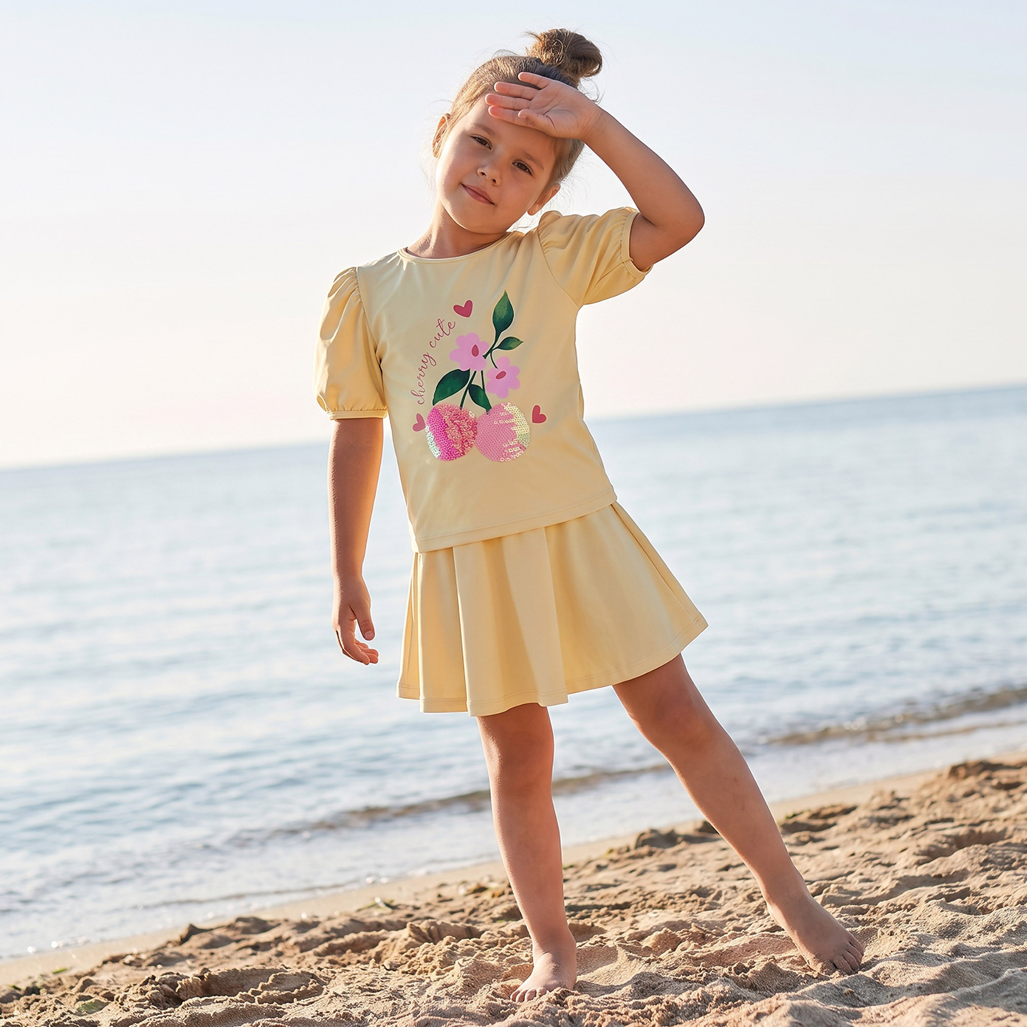 Juniors Girls Floral Print Swimwear Set-baby-girls-clothing-swimwear-image-4