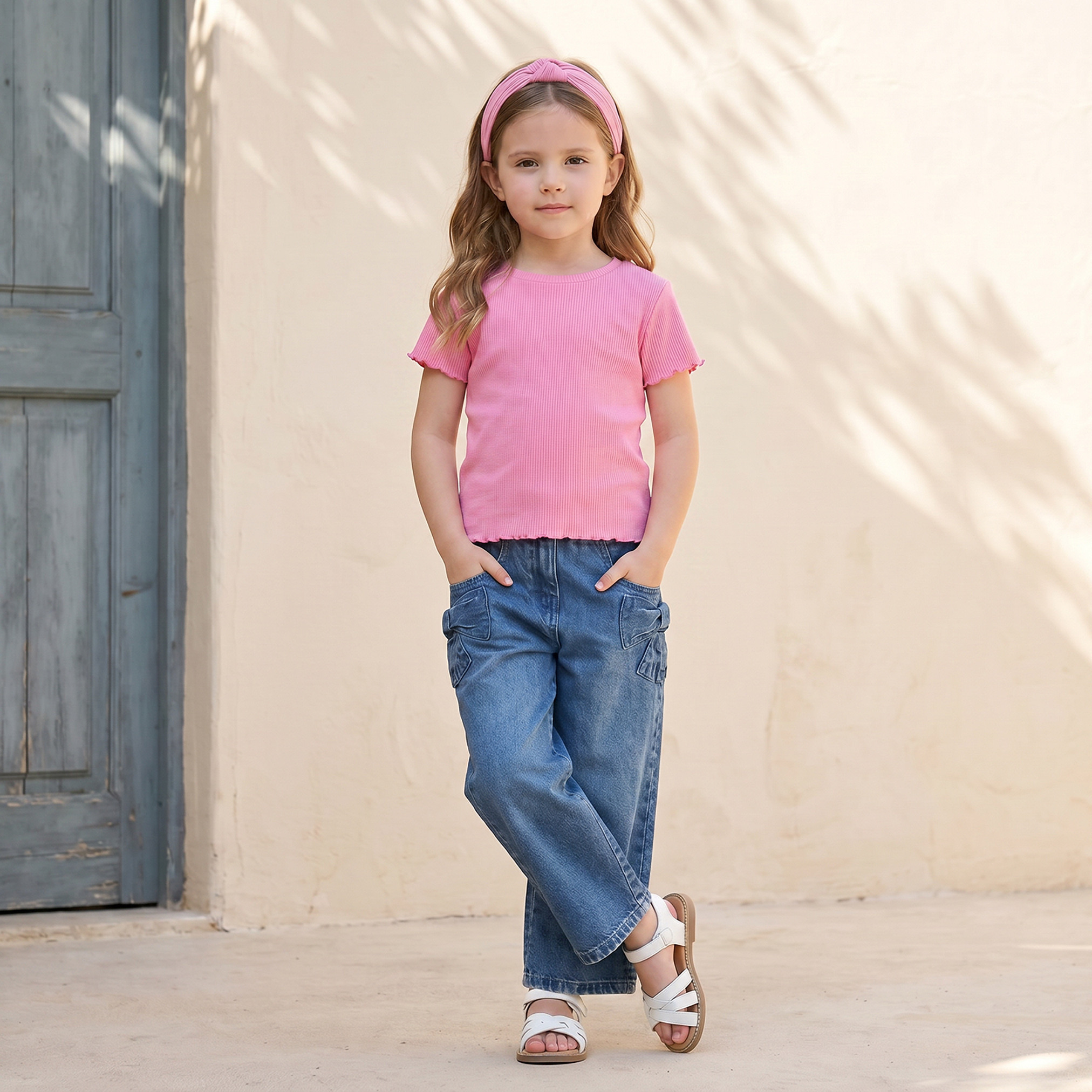 بنطلون جينز بجيوب وزر إغلاق من جونيورز-girls-clothing-bottoms-jeansandjeggings-image-2