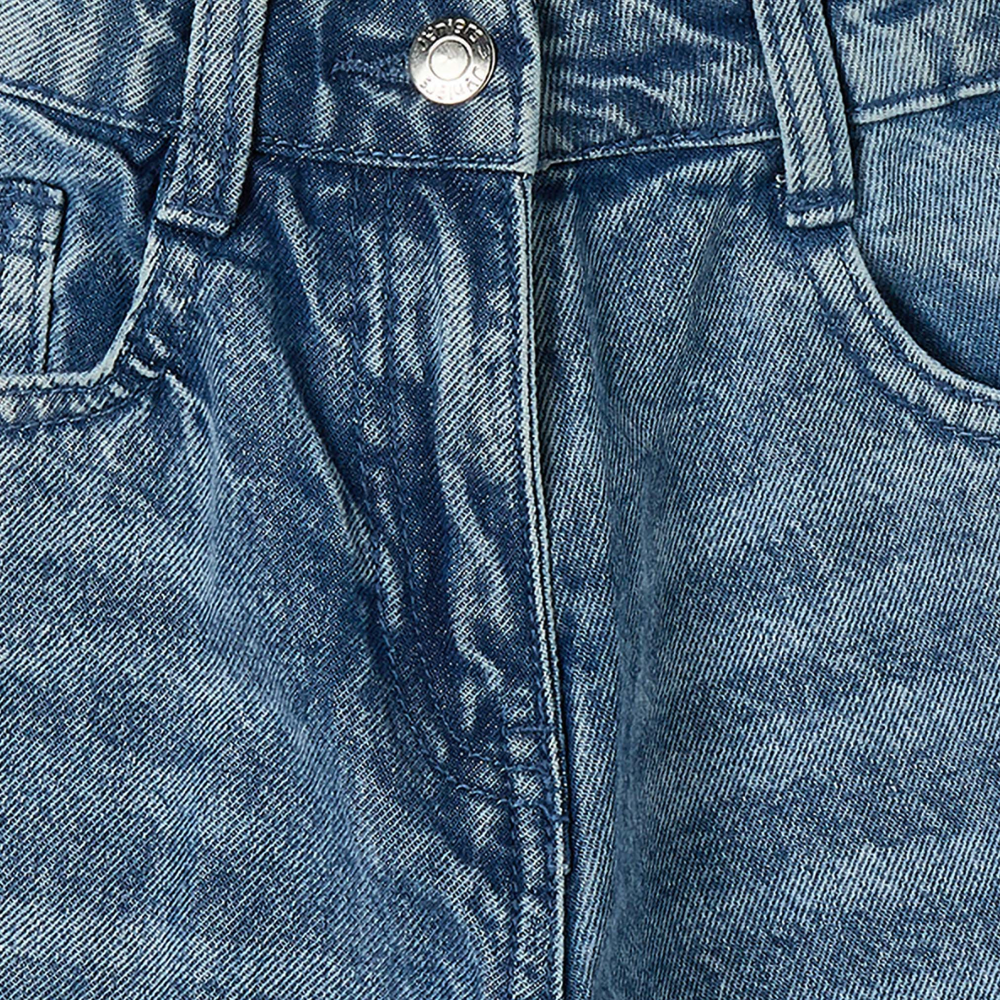 بنطلون جينز بتفاصيل تطريز وزر إغلاق من جونيورز-girls-clothing-bottoms-jeansandjeggings-image-4