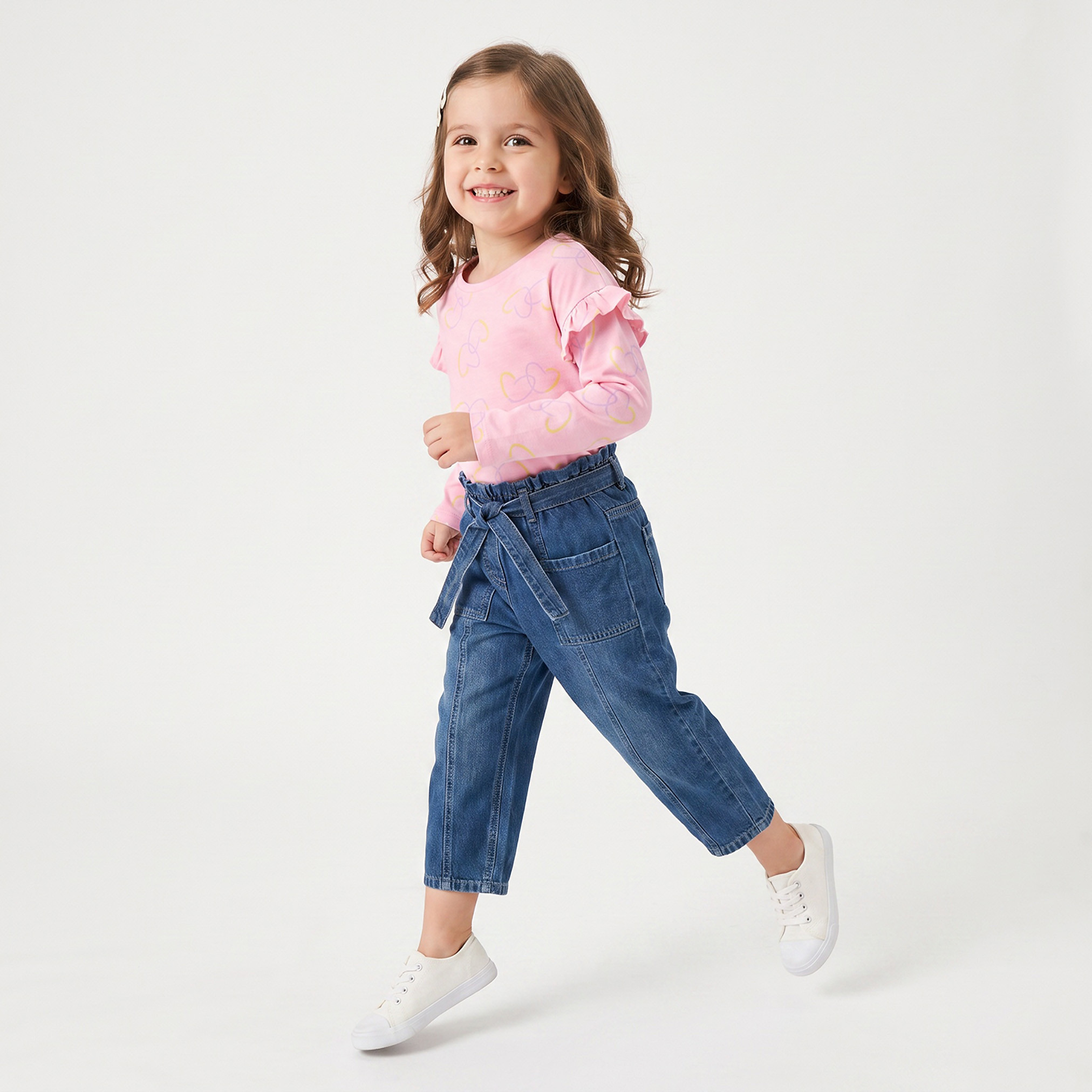 Juniors Paperbag Waist Jeans with Pockets-baby-girls-clothing-bottoms-jeans-image-4